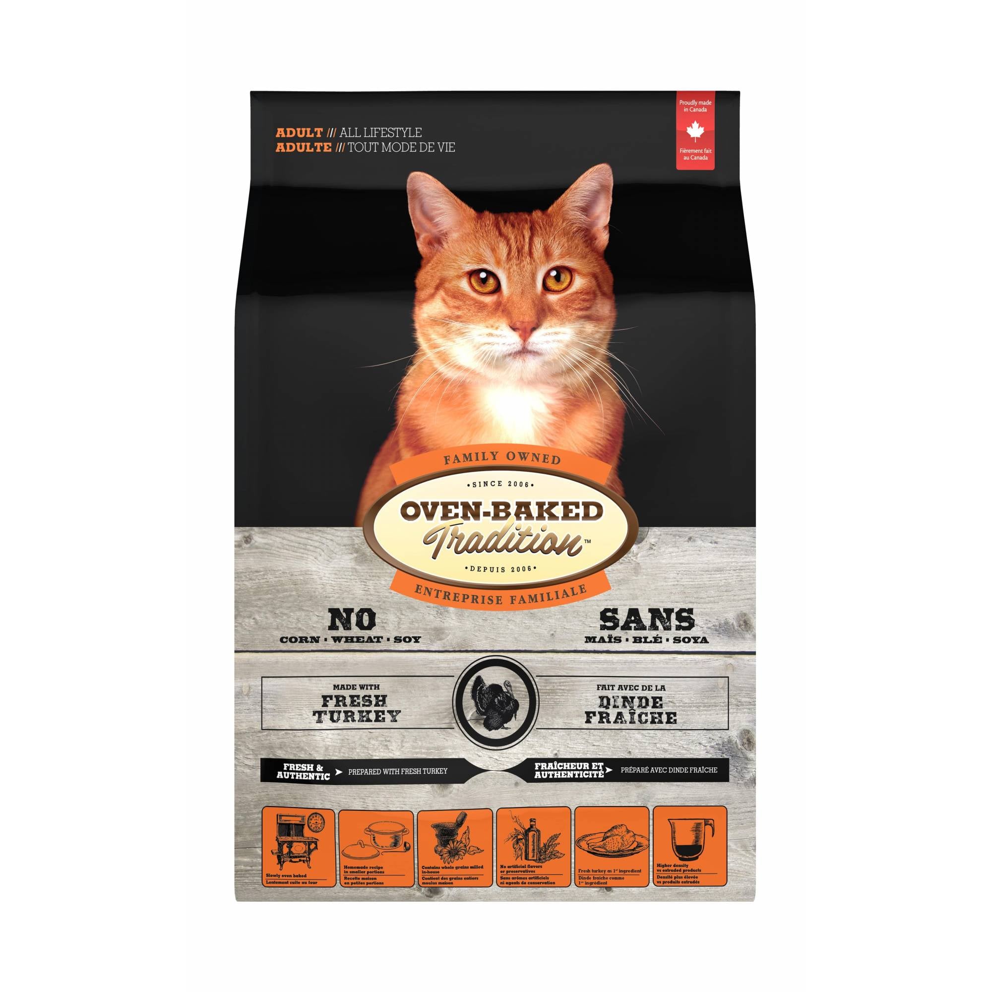 Oven Baked Tradition - Adult Cat - Turkey 2.5lb/1.13kg