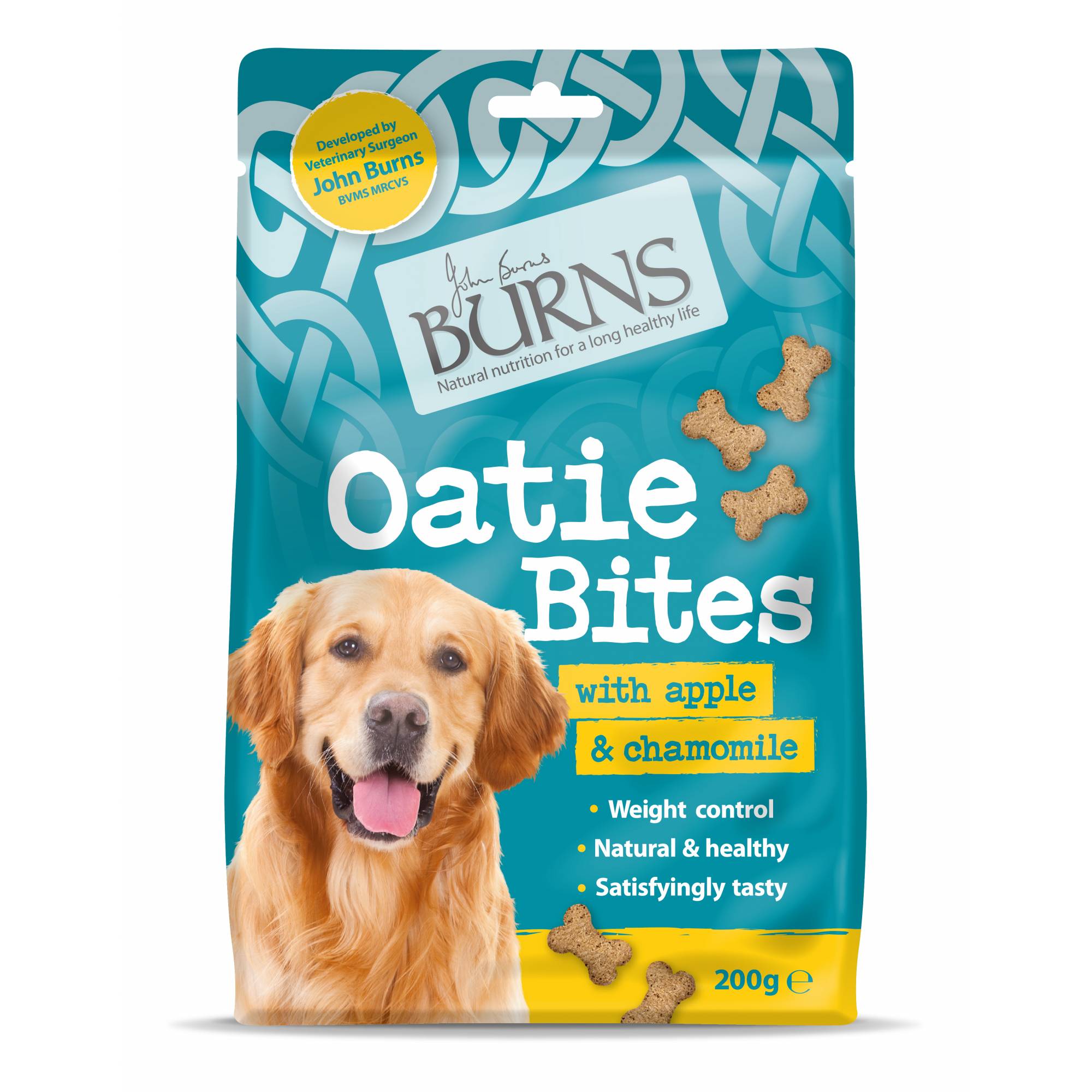 Burns Treats - Dog - Oatie Bites 200g (With Apple and Chamomile)