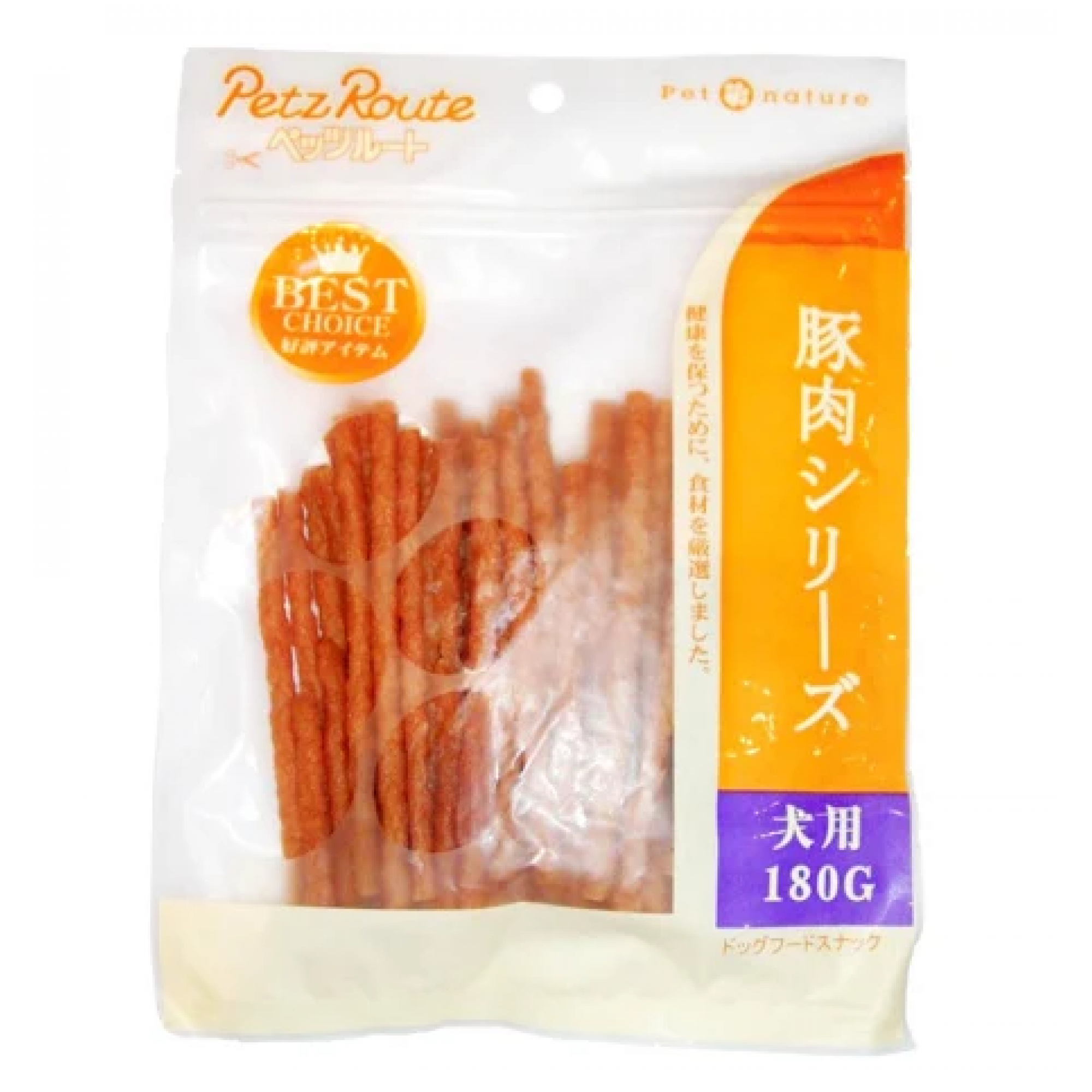 Petz Route Pork Jerky Dog Treats 180g