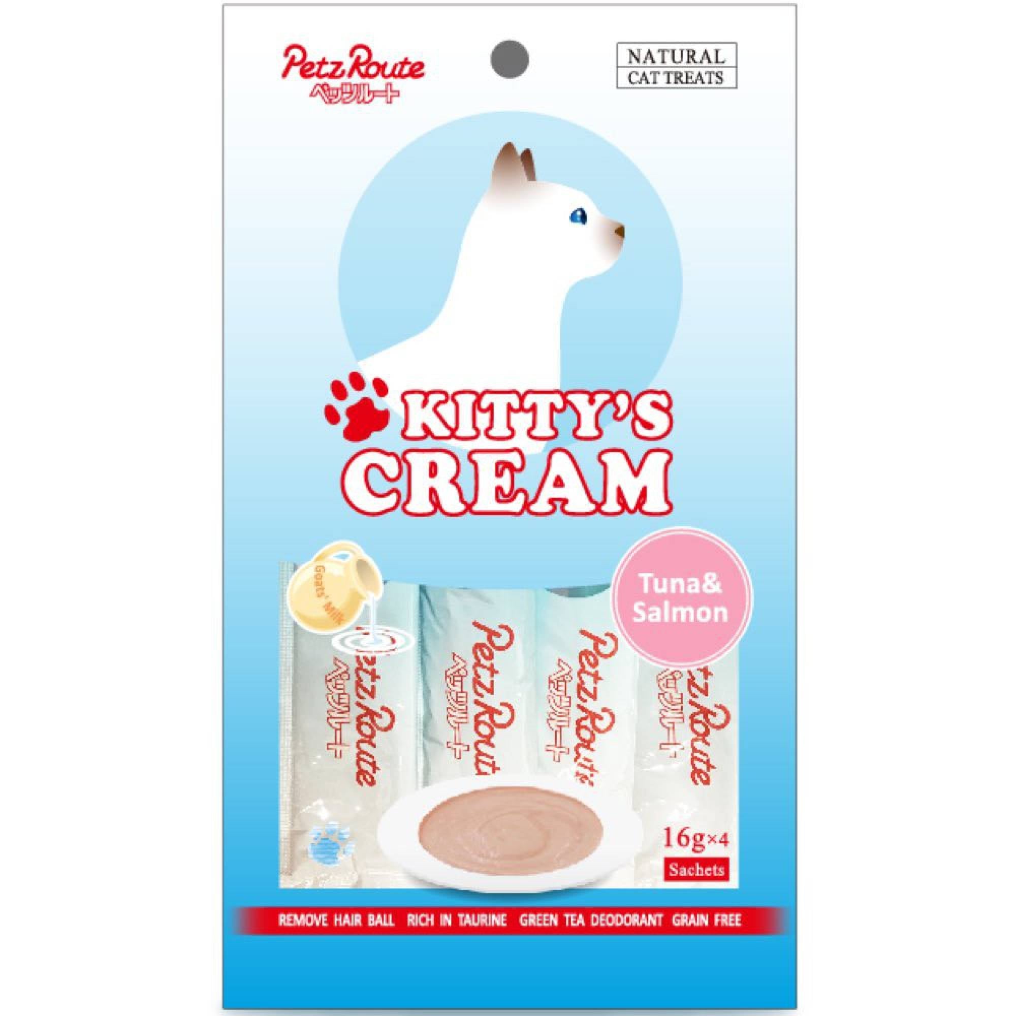 Kitty's Cream Tuna & Salmon 16g x 4 (64g)