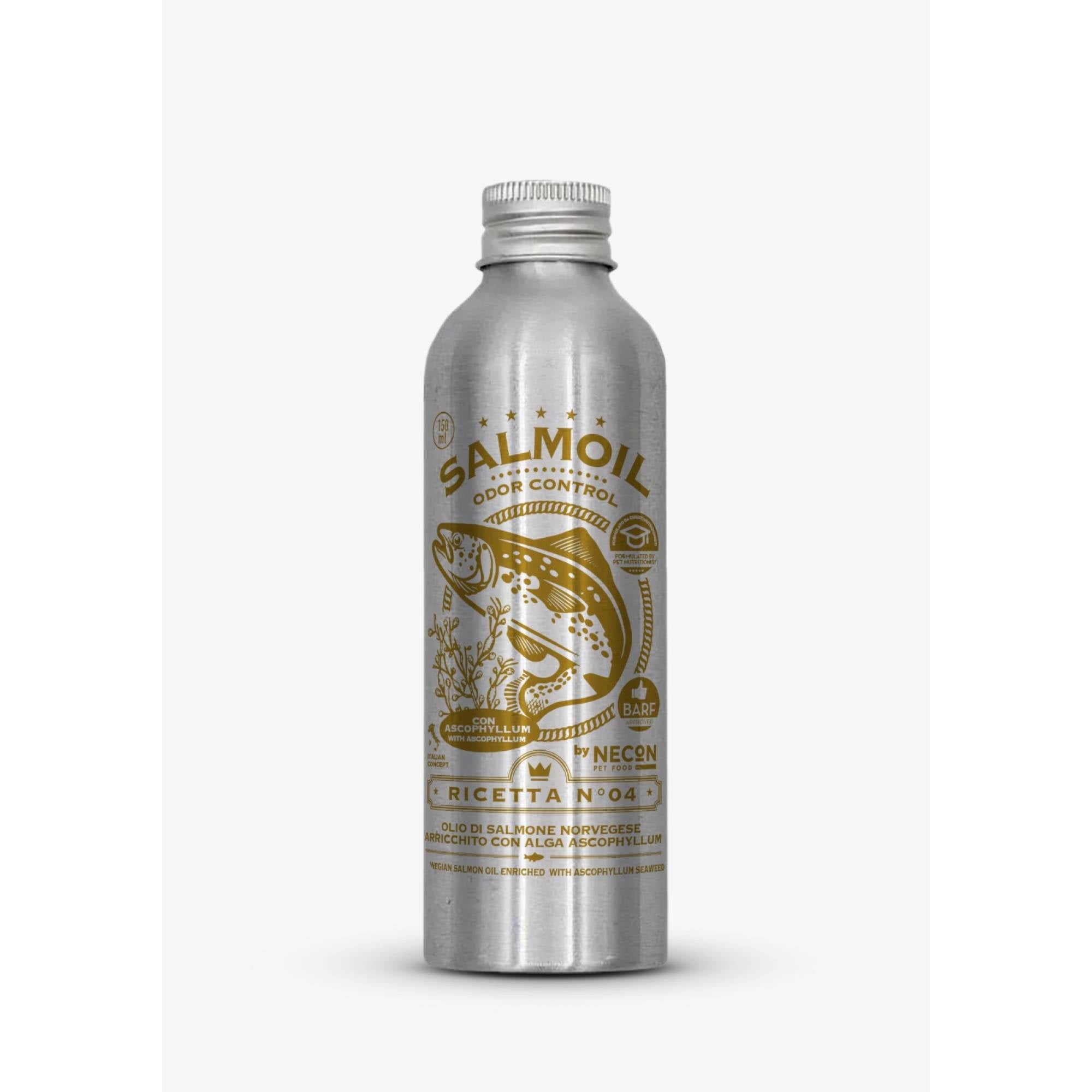 Salmoil Norwegian Salmon Oil - Recipe 4 - Odor Control Supplement (Yellow) 150ml