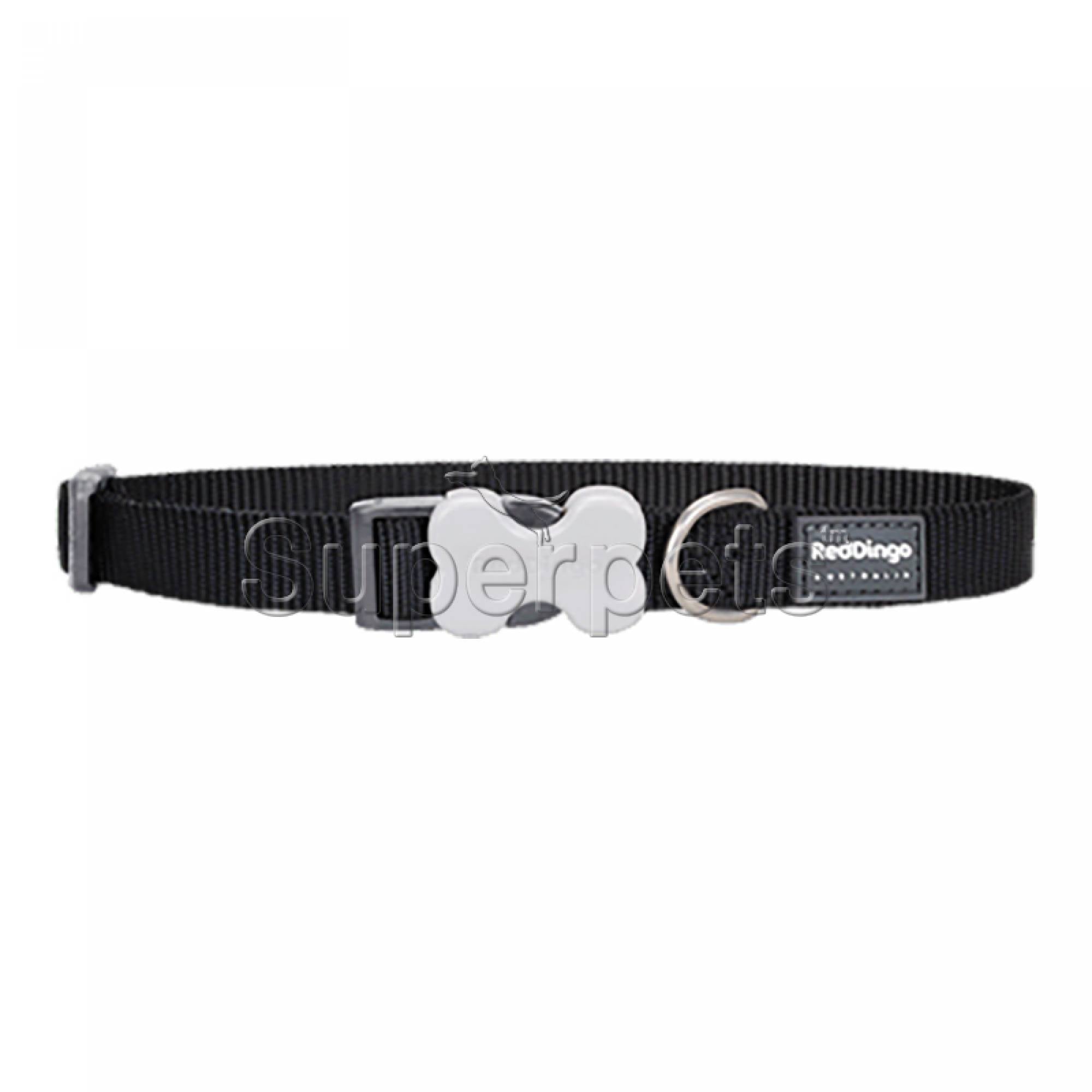 Red Dingo Dog Collar 20mm - Black