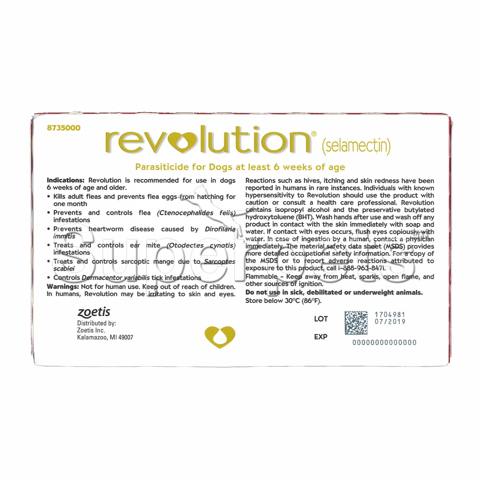 Revolution Spot-On for Dogs 20.1 - 40lb (Red) 3 doses