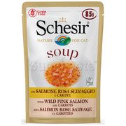 Schesir Cat - Soup Pouch - Wild Pink Salmon and Carrots 85g