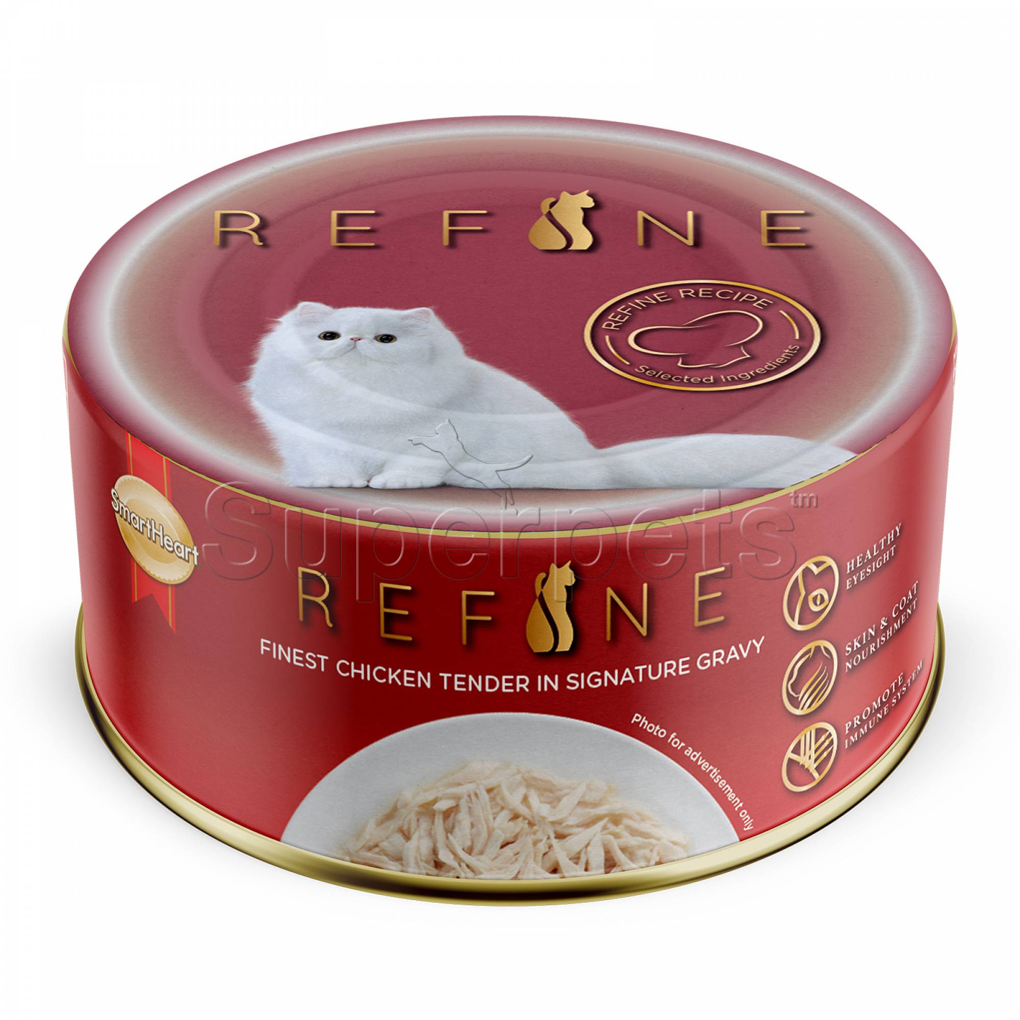 SmartHeart Cat Refine 80g Finest Chicken Tender in Signature Gravy