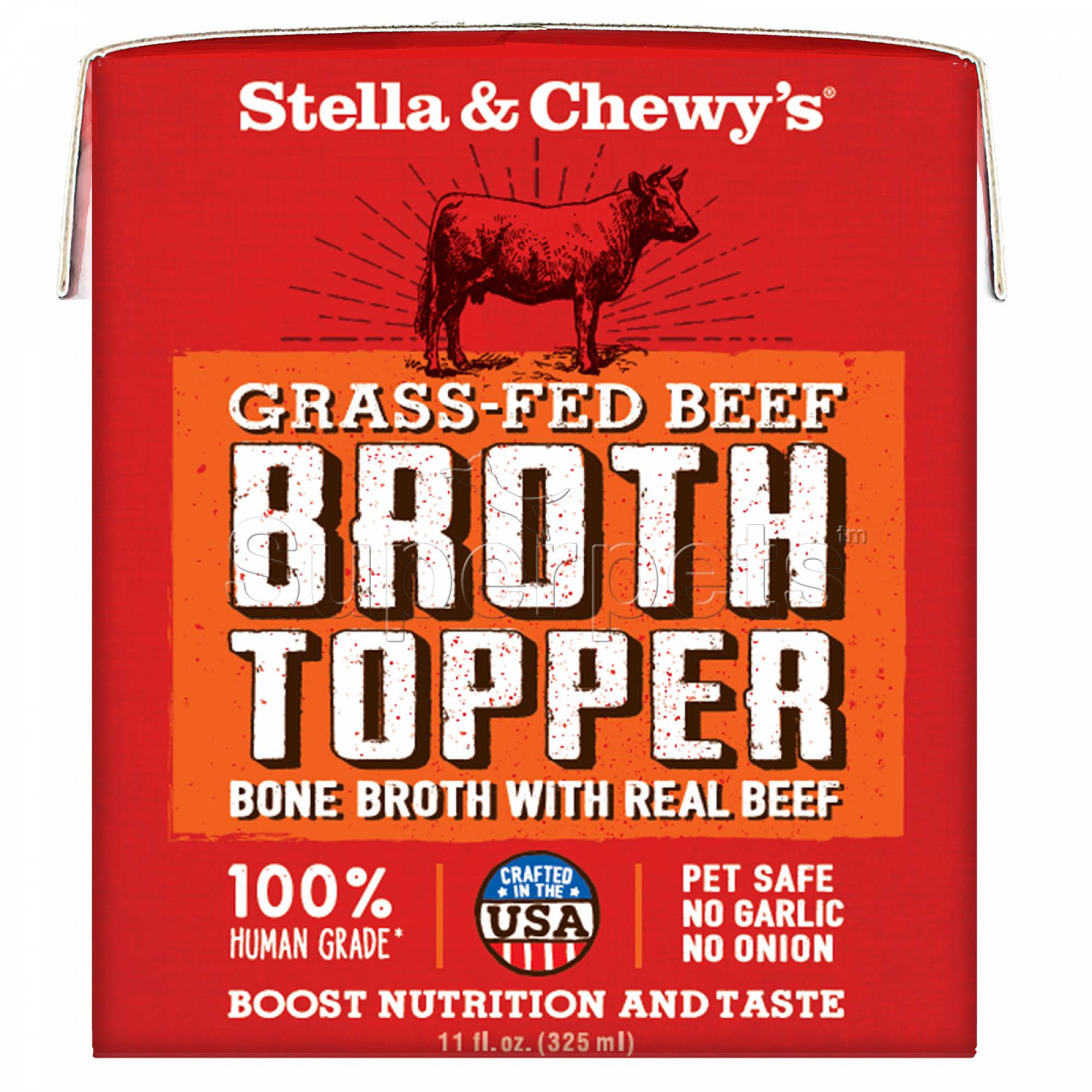 Stella & Chewy's - Dog Broth Topper Grass-Fed Beef Bone Broth with Real Beef 11oz (311g)