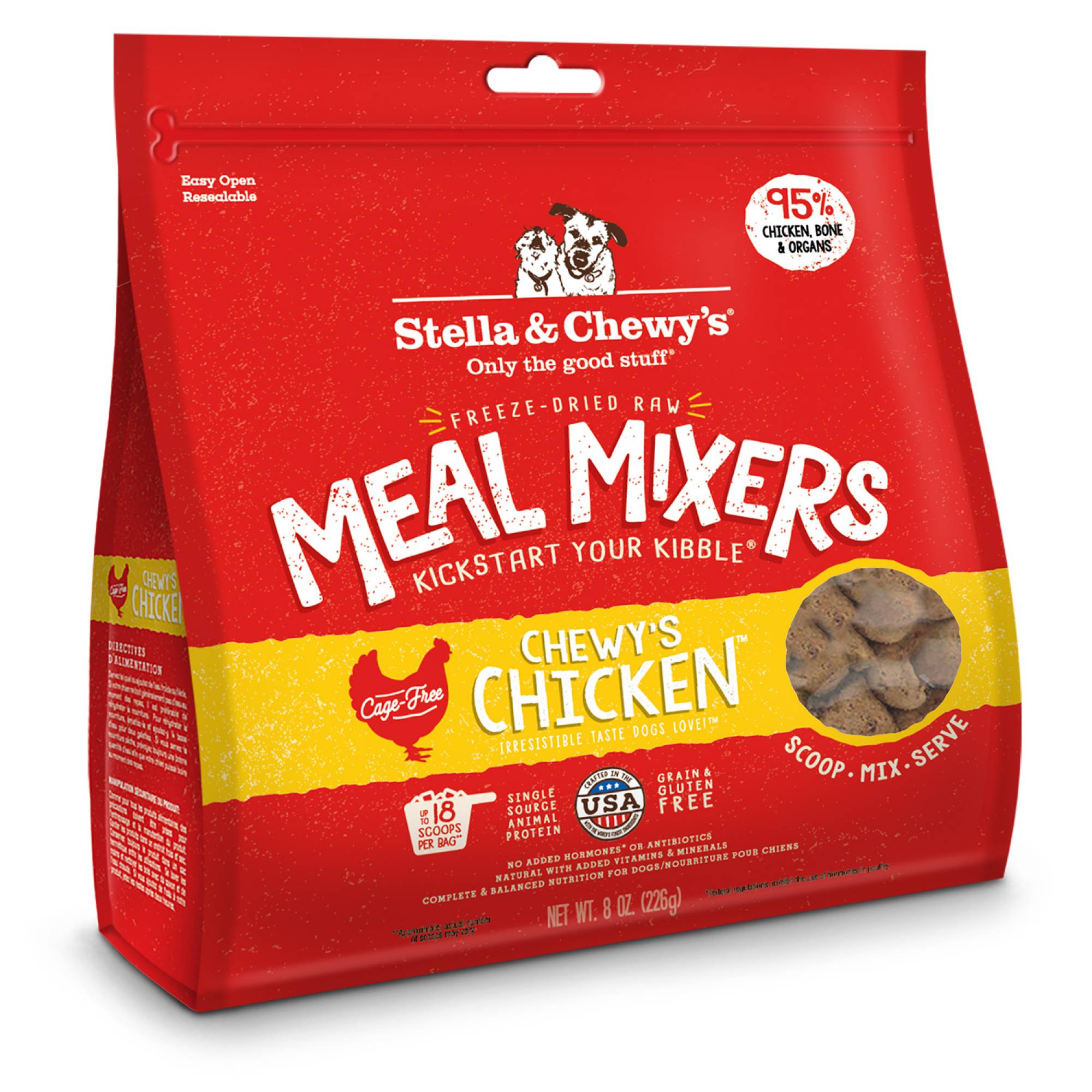 Stella & Chewy's - Dog Freeze-Dried Meal Mixers - Chewy's Chicken 8oz (226g)