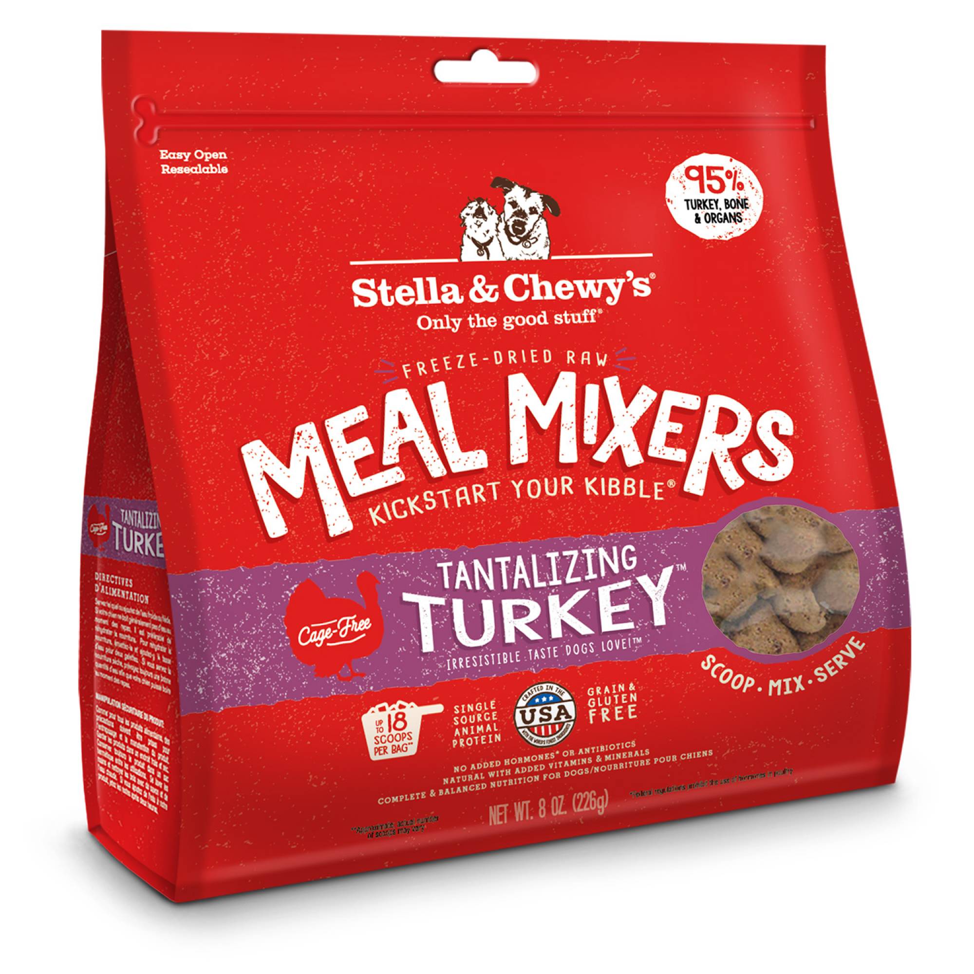 Stella & Chewy's - Dog Freeze-Dried Meal Mixers - Tantalizing Turkey 8oz (226g)