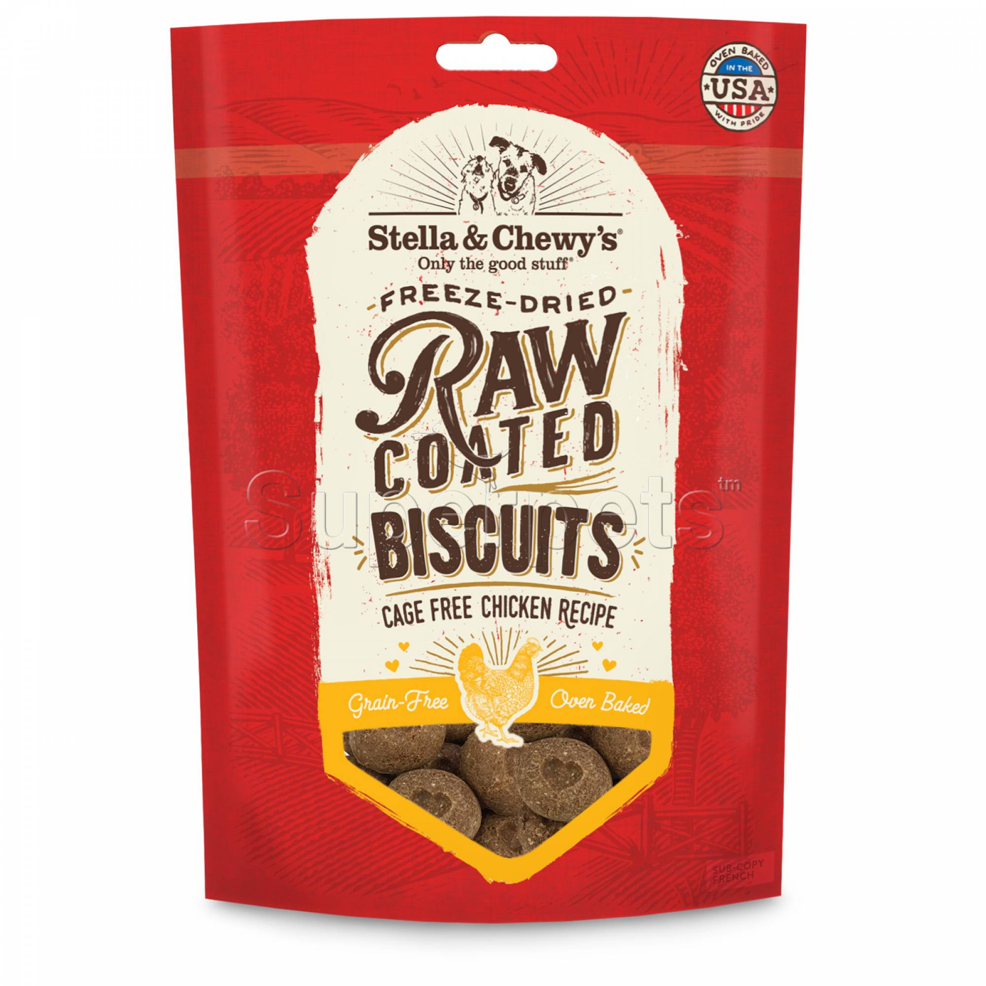Stella & Chewy's - Dog Freeze-Dried Raw Coated Biscuits - Cage Free Chicken Recipe 9oz (255g)