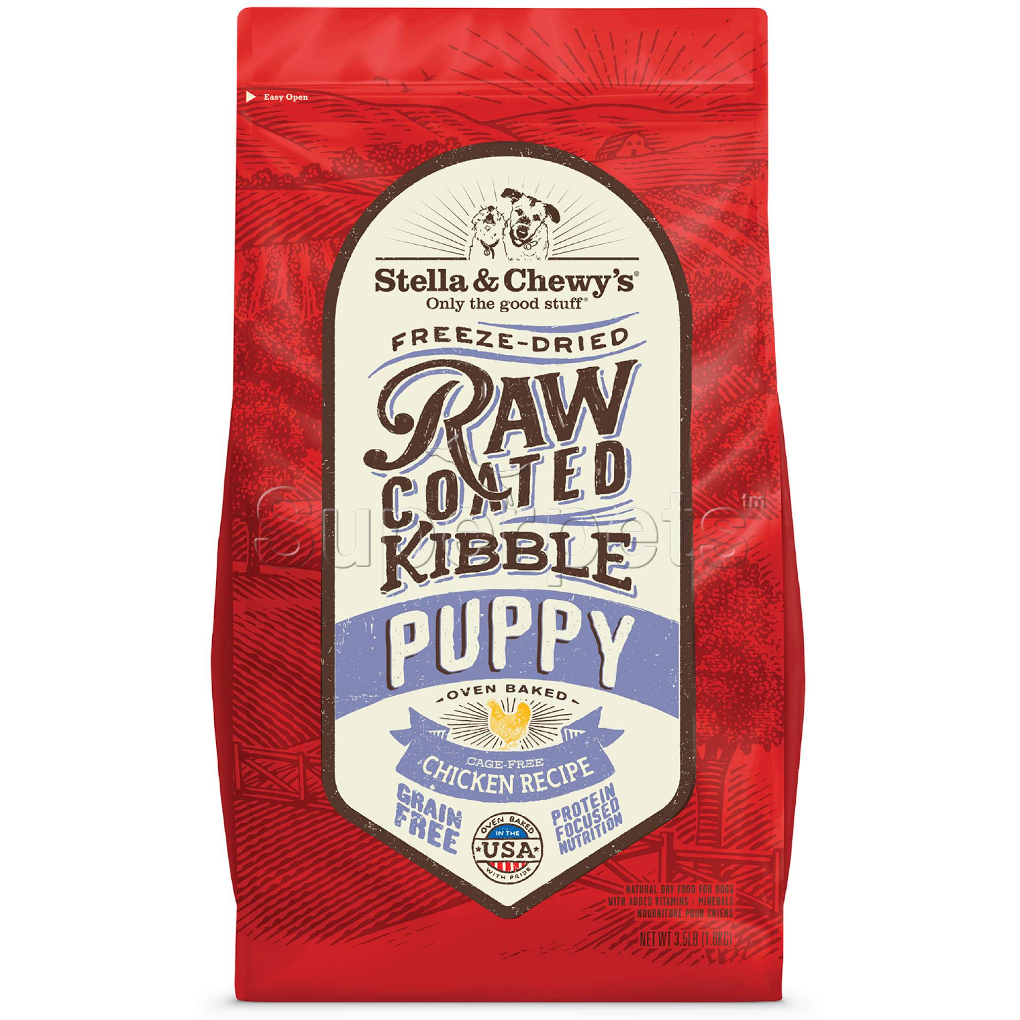Stella & Chewy's - Dog Freeze-Dried Raw Coated Kibble - Cage-Free Chicken Recipe (Puppy) 3.5lb (1.6kg)
