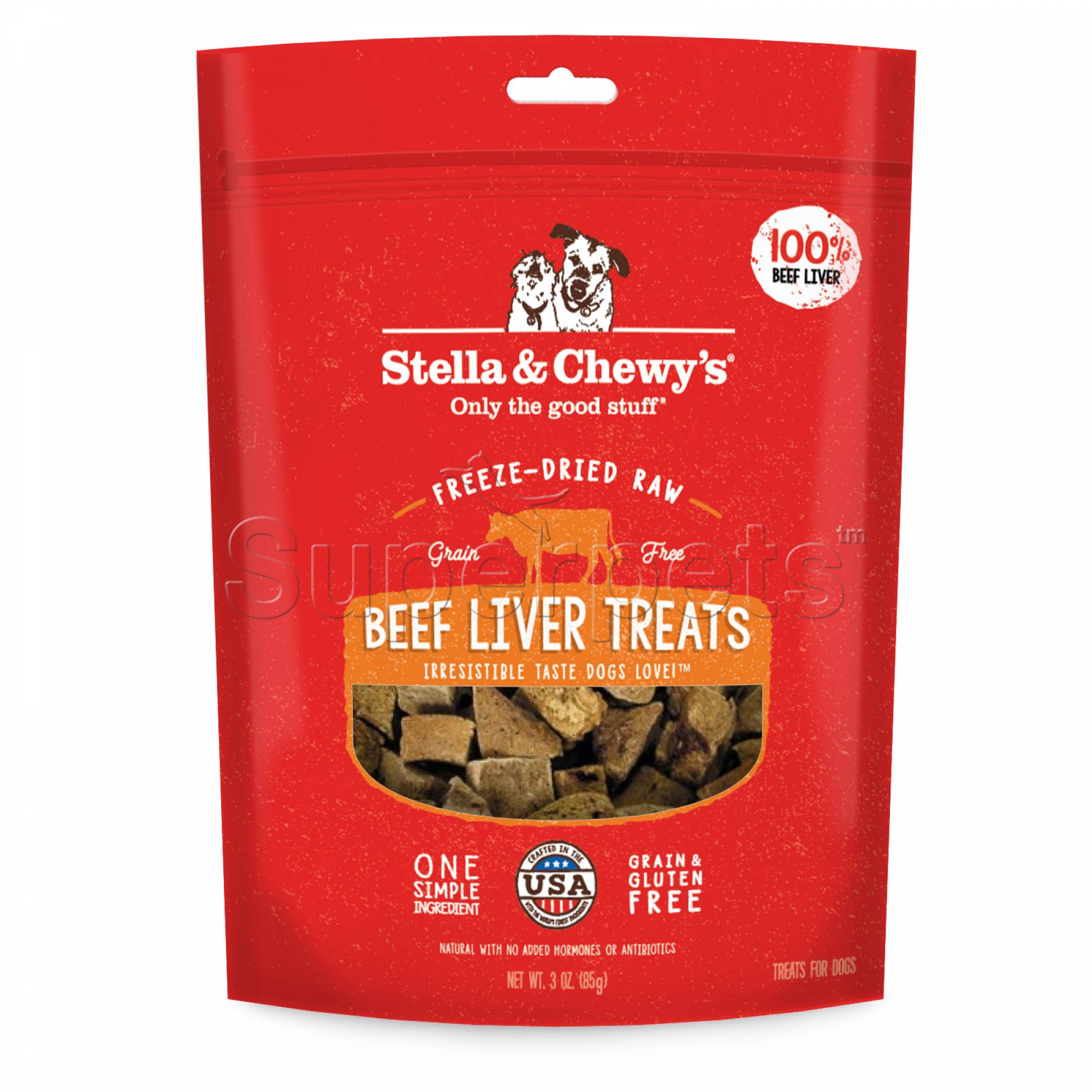Stella & Chewy's - Dog Freeze-Dried Raw Single Ingredient - Beef Liver Treats 3oz (85g)