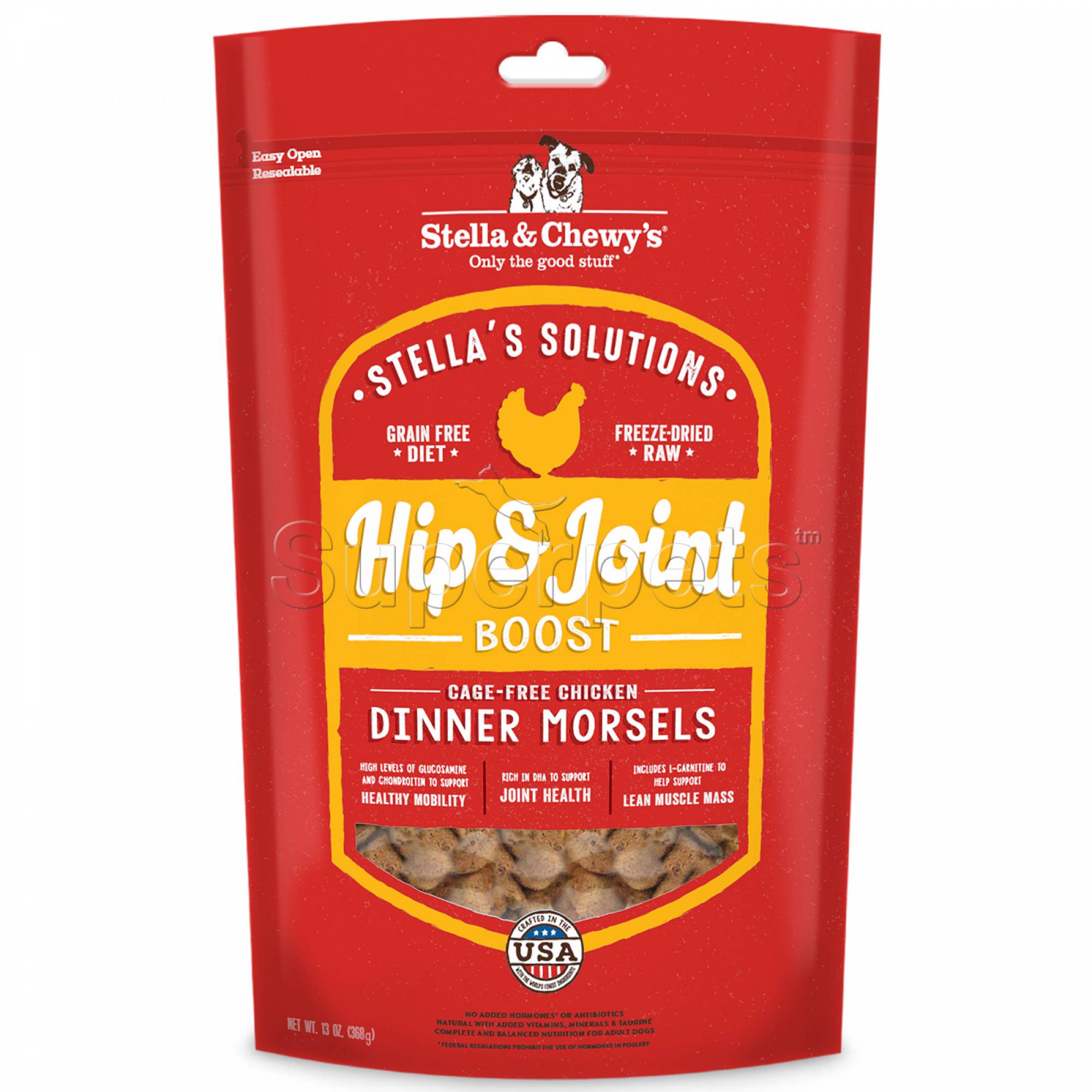 Stella & Chewy's - Stella's Solutions Dinner Morsels - Hip & Joint Boost - Cage-Free Chicken 13oz (368g)