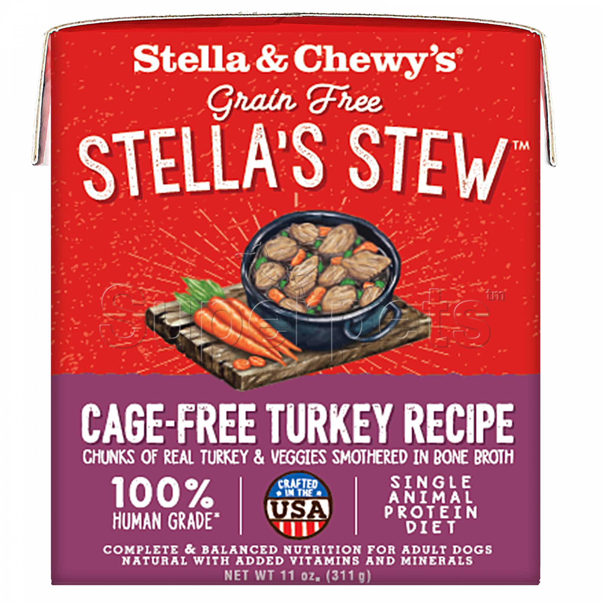 Stella & Chewy's - Dog Stella's Stew - Cage-Free Turkey Recipe 11oz (311g)
