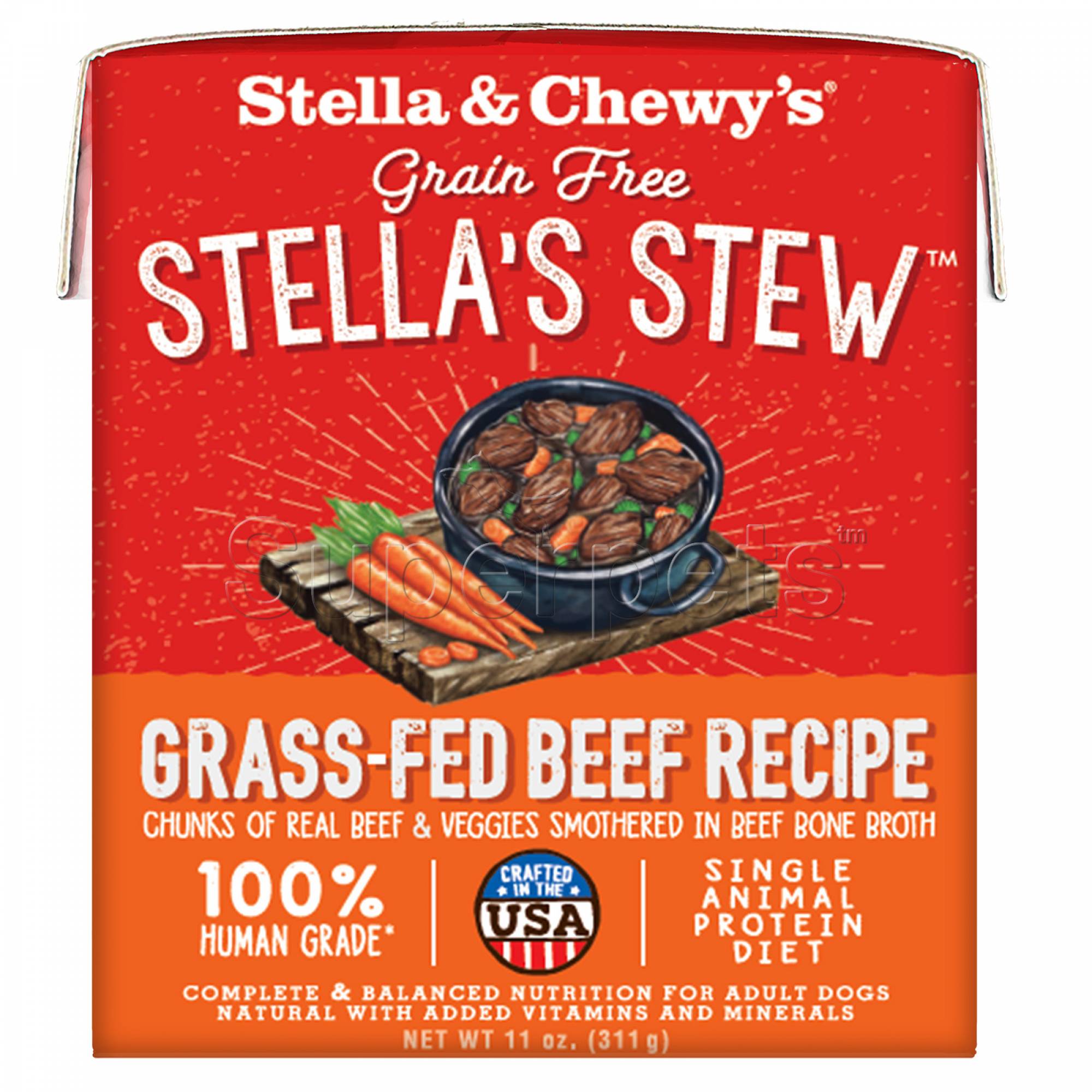 Stella & Chewy's - Dog Stella's Stew - Grass-Fed Beef Recipe 11oz (311g)