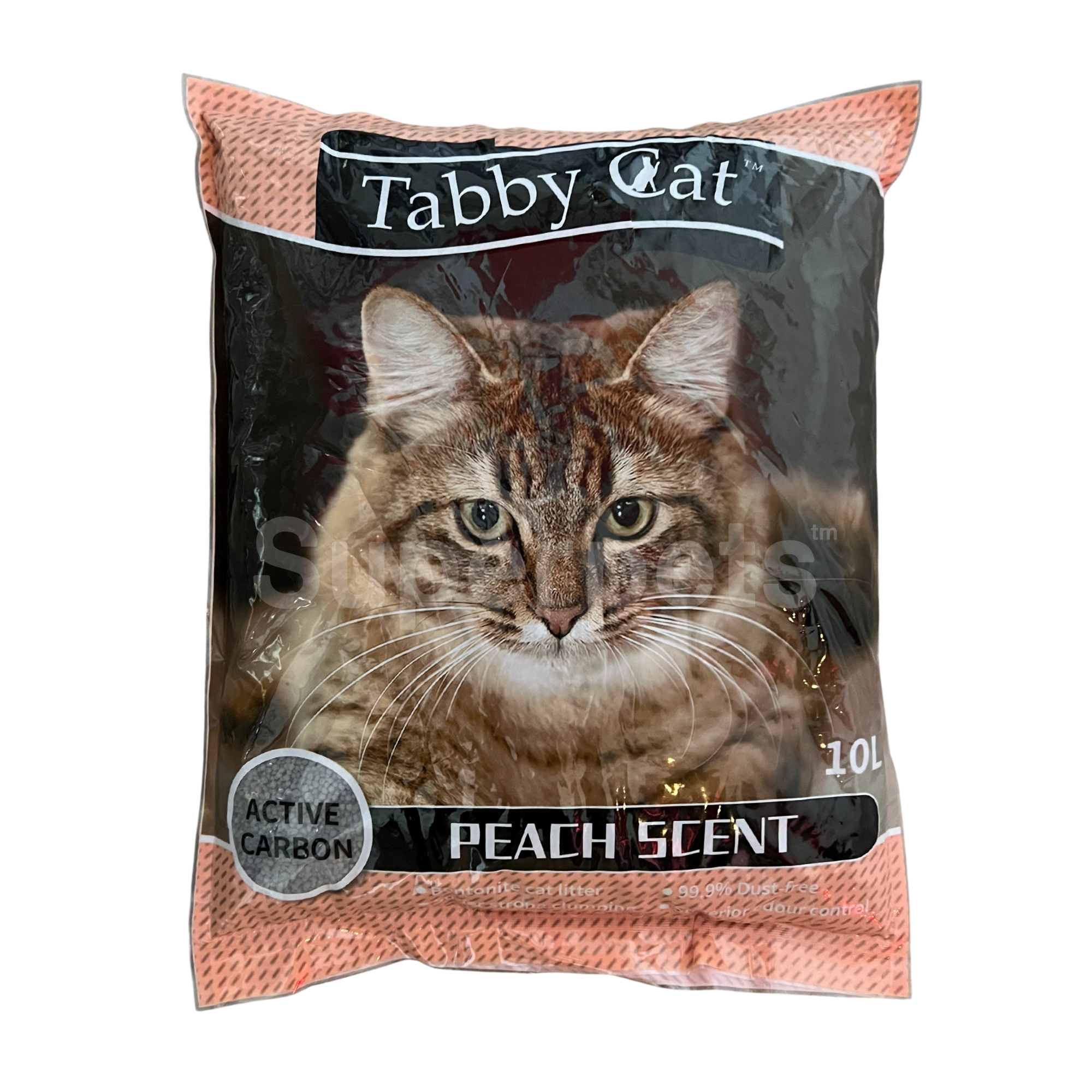 Tabby Cat - Clumping Cat Litter 10L - Peach
