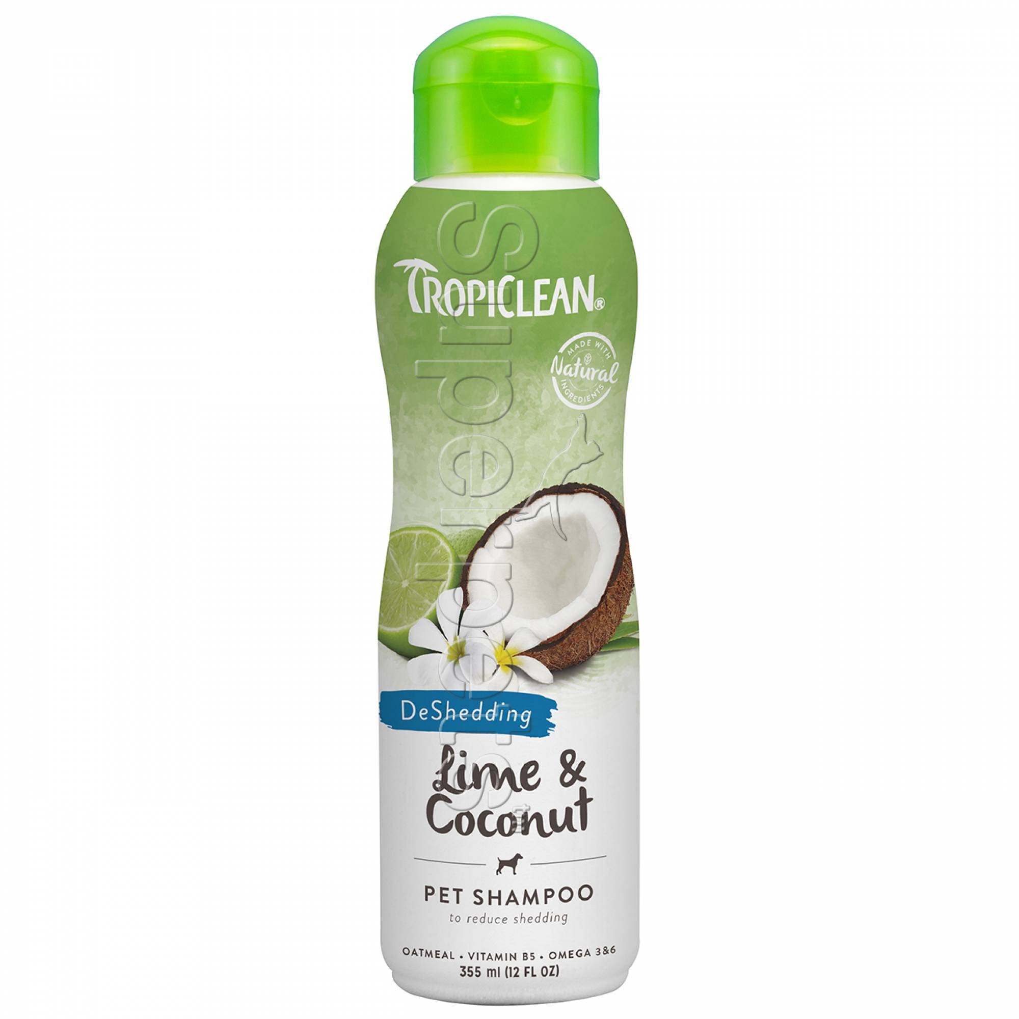 Tropiclean DeShedding Lime & Coconut Pet Shampoo 12oz (355ml)
