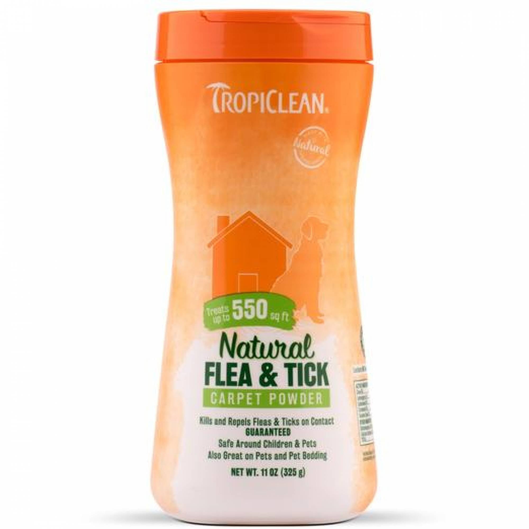 Tropiclean Natural Flea & Tick Carpet & Pet Powder 11oz