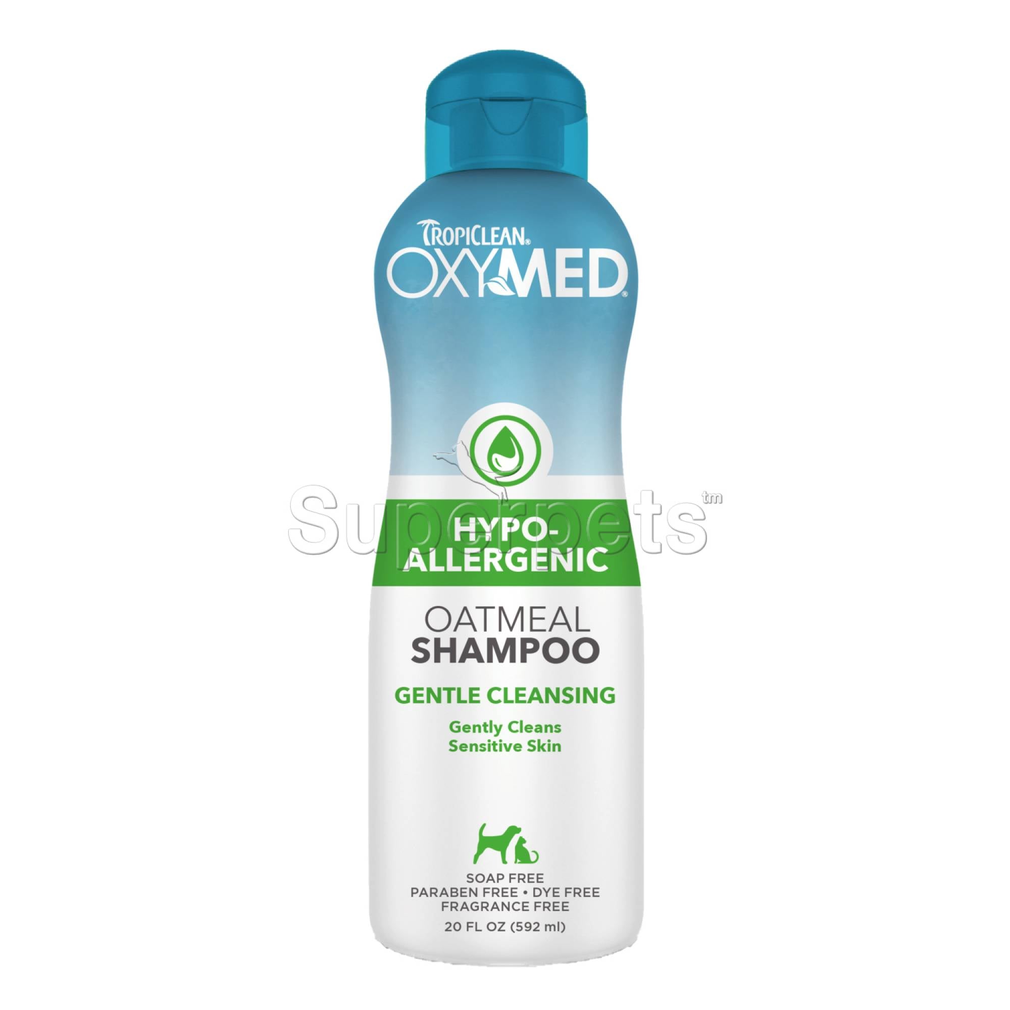 Tropiclean OxyMed Hypo-allergenic Oatmeal Shampoo 20oz (592ml)