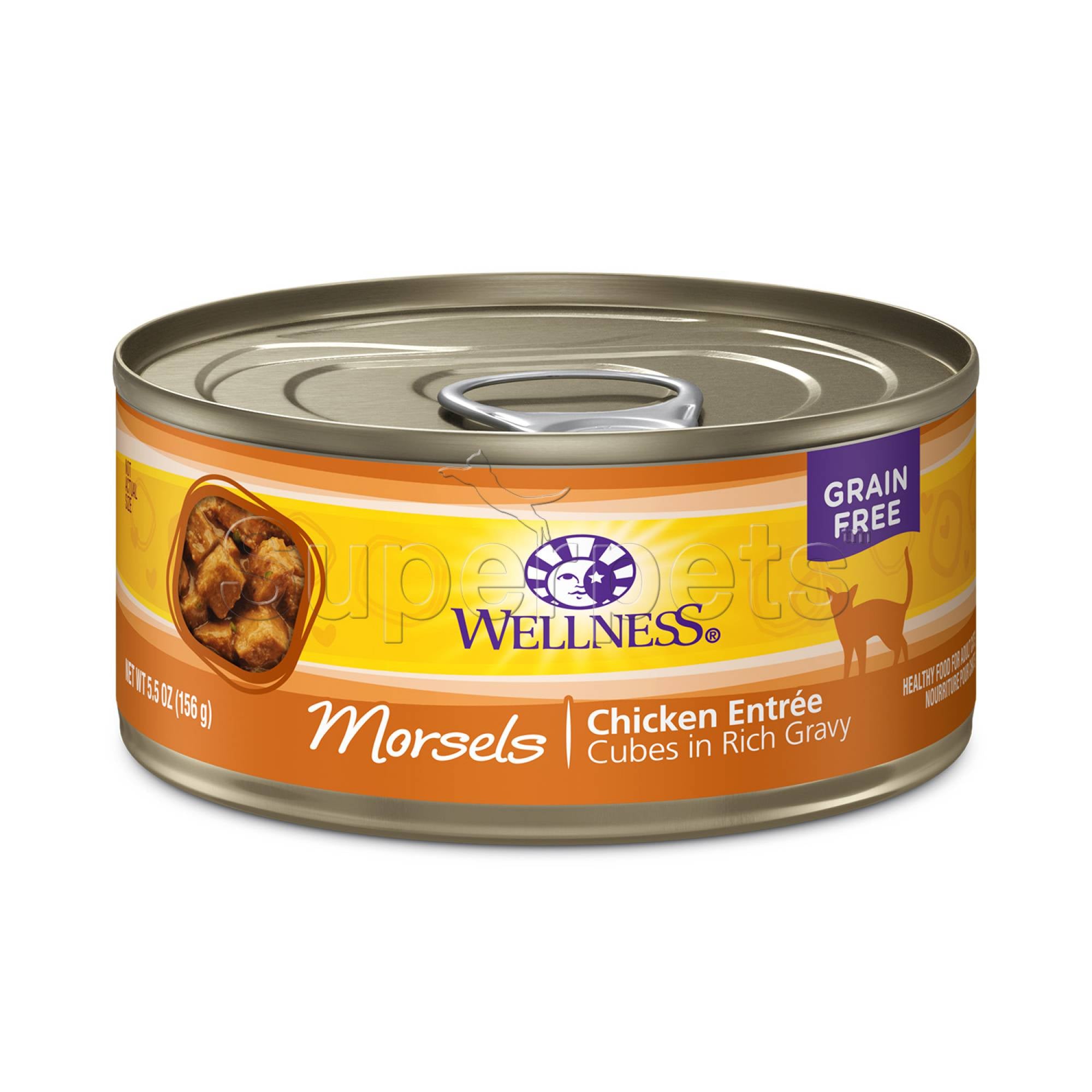 Wellness - Cat Complete Health Grain-Free 156g Morsels Chicken Entree Cubes in Rich Gravy