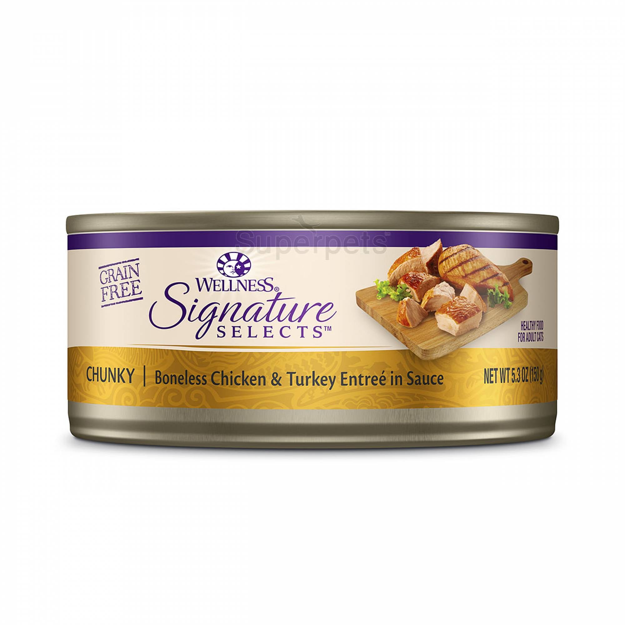 Wellness - Cat Core Signature Selects - Chunky Boneless Chicken & Turkey Entree in Sauce Grain-Free 150g