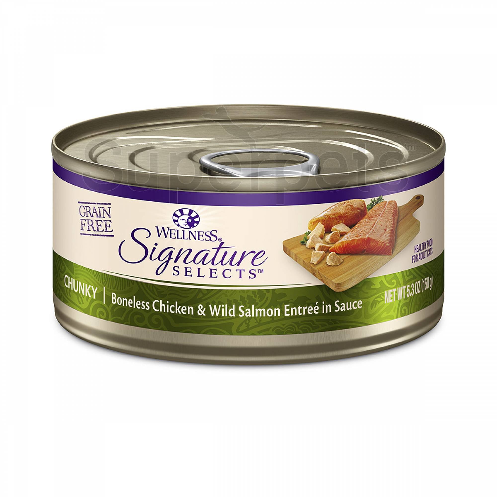 Wellness - Cat Core Signature Selects - Chunky Boneless Chicken & Wild Salmon Entree in Sauce Grain-Free 150g