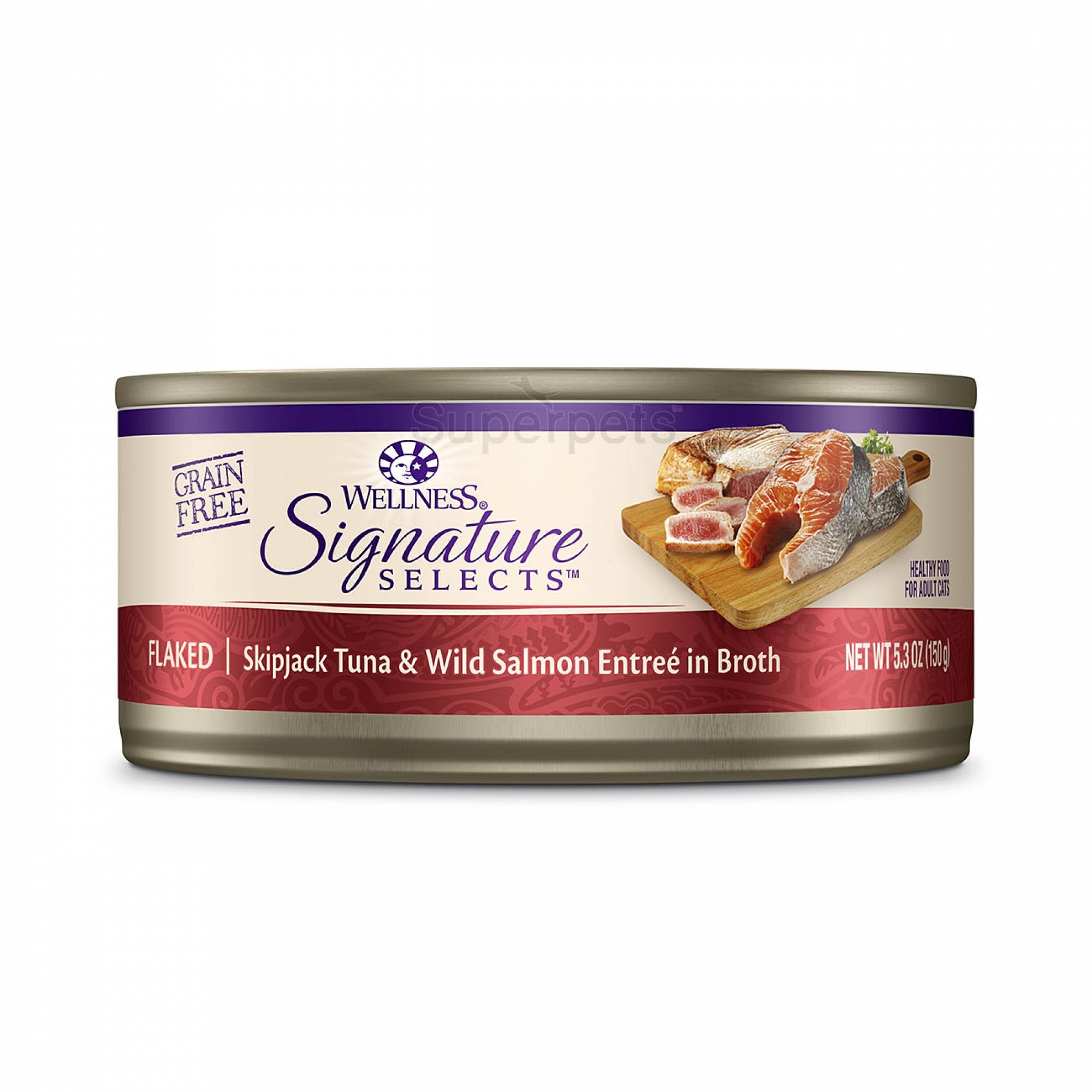 Wellness - Cat Core Signature Selects - Flaked Skipjack Tuna & Wild Salmon Entree in Sauce Grain-Free 150g