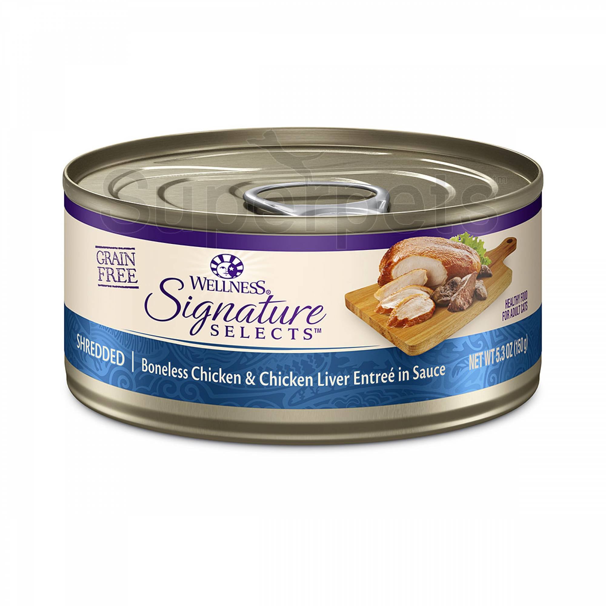 Wellness - Cat Core Signature Selects - Shredded Boneless Chicken & Chicken Liver Entree in Sauce Grain-Free 150g
