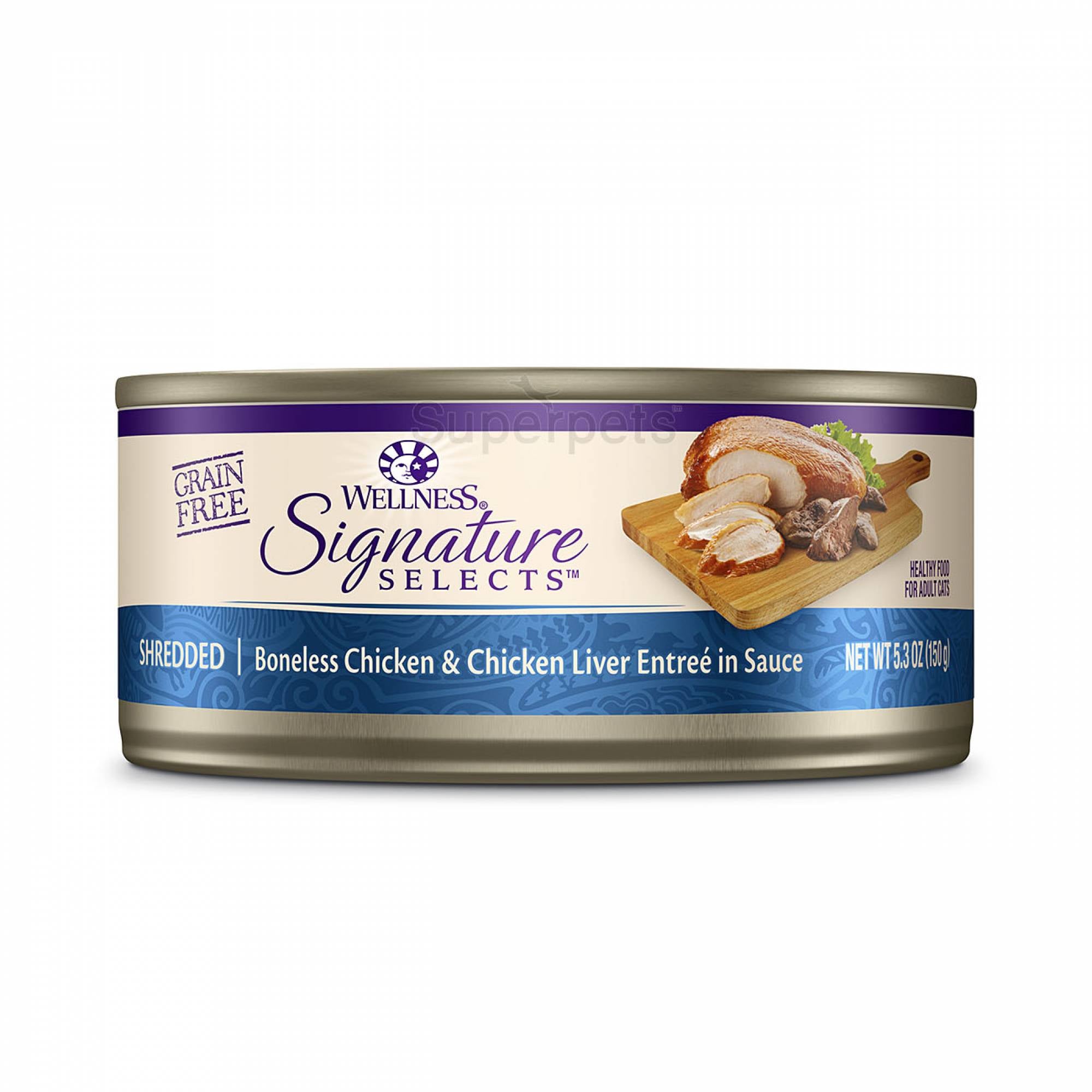 Wellness - Cat Core Signature Selects - Shredded Boneless Chicken & Chicken Liver Entree in Sauce Grain-Free 150g