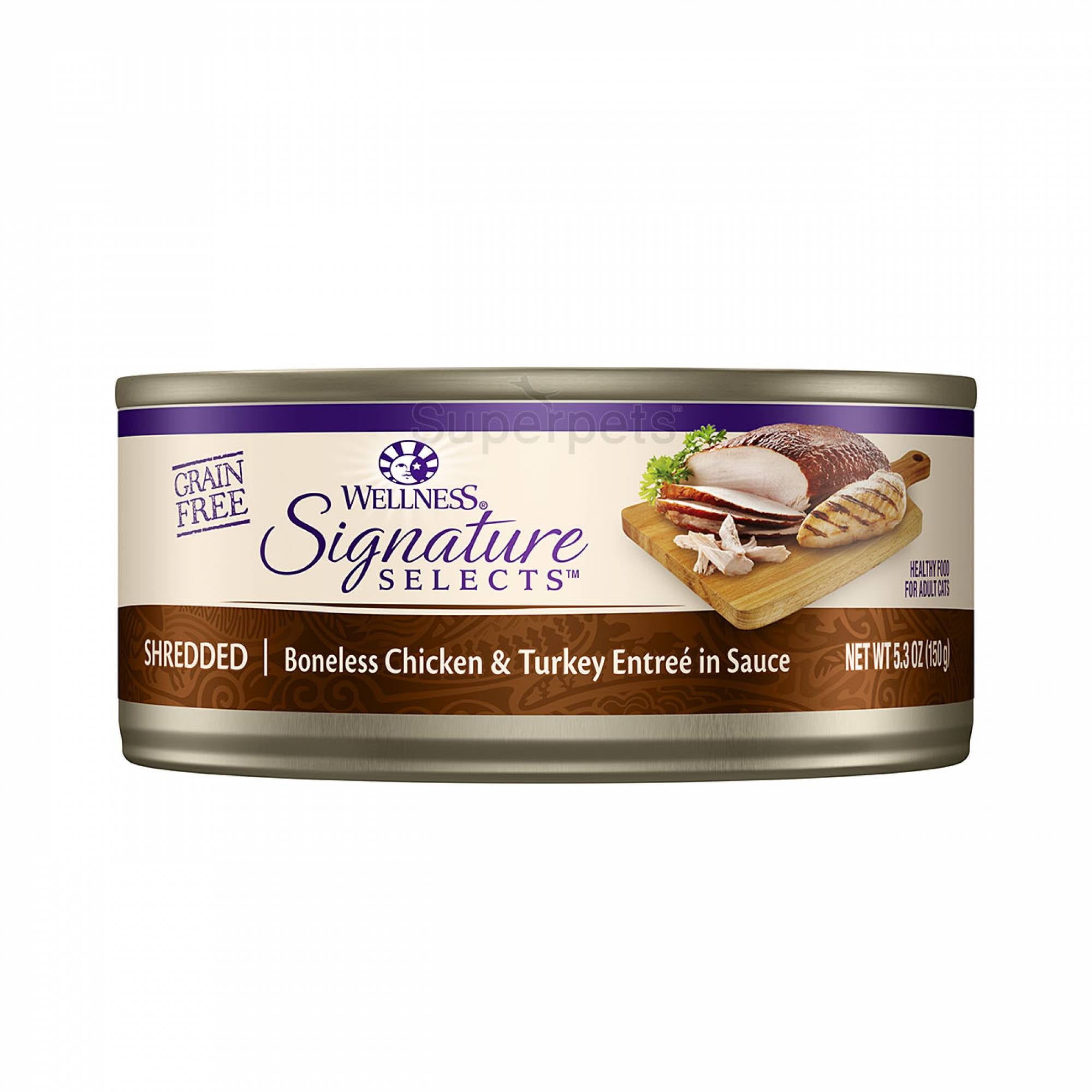 Wellness - Cat Core Signature Selects - Shredded Boneless Chicken & Turkey Entree in Sauce Grain-Free 150g