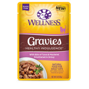 Wellness - Cat Healthy Indulgence 85g Gravies with Bits of Tuna & Mackerel Smothered in Gravy Grain-Free