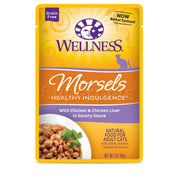 Wellness - Cat Healthy Indulgence 85g Morsels with Chicken & Chicken Liver in Savory Sauce Grain-Free
