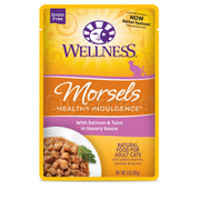Wellness - Cat Healthy Indulgence 85g Morsels with Salmon & Tuna in Savory Sauce Grain-Free