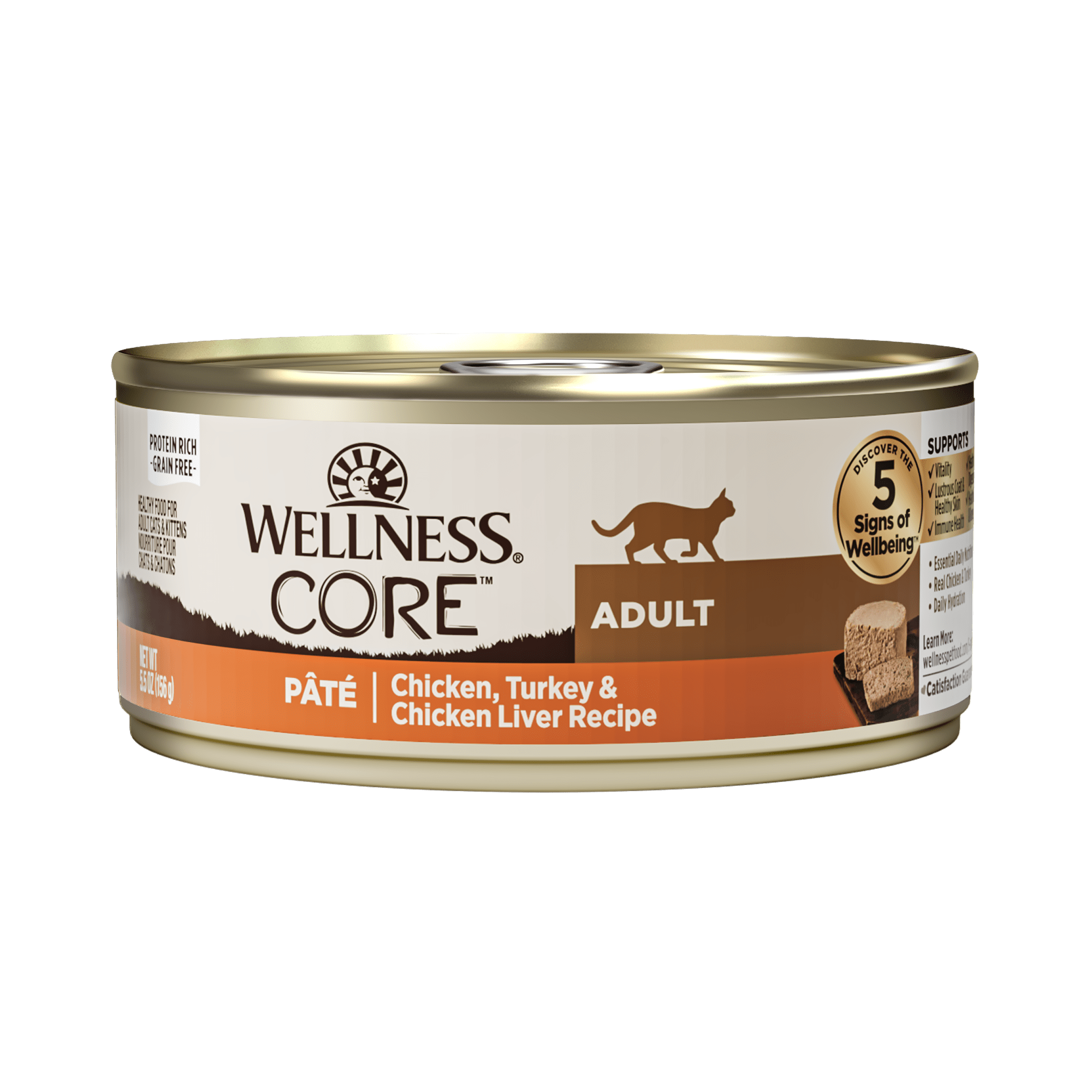 Wellness - Cat Core Grain-Free 156g Classic Pate Chicken, Turkey & Chicken Liver Recipe
