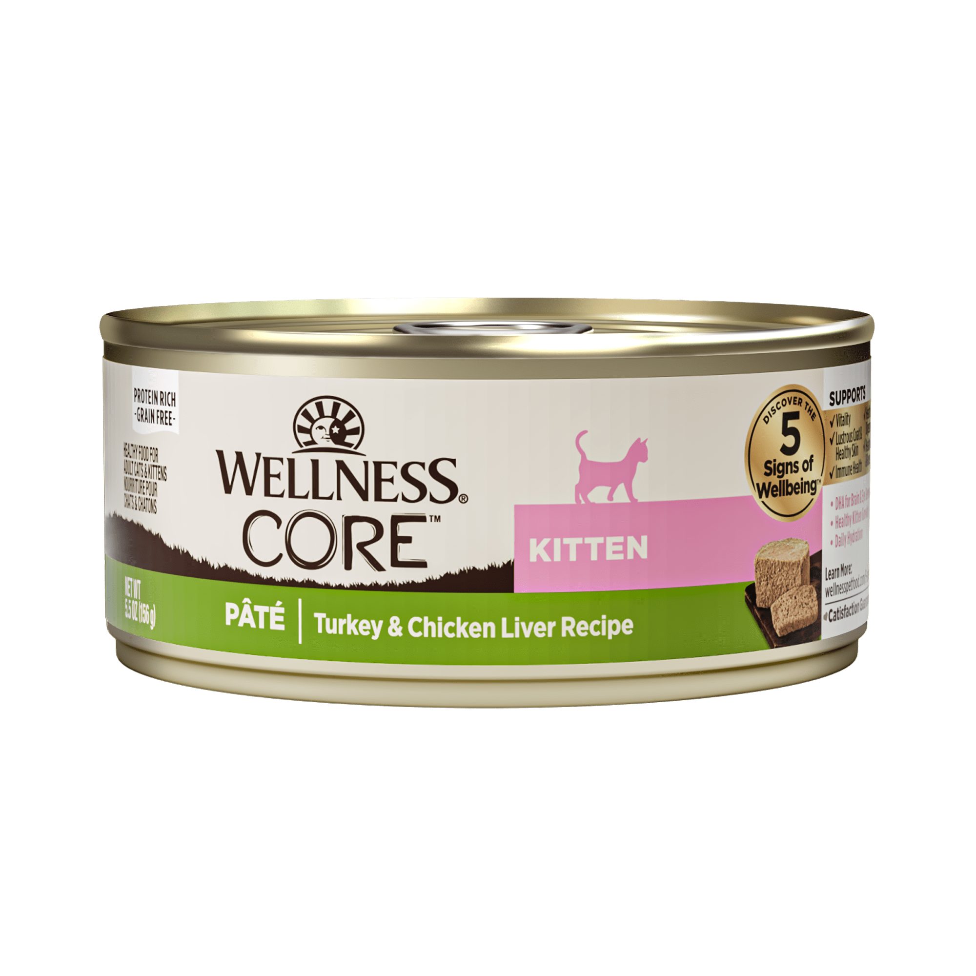 Wellness - Cat Core Grain-Free 156g Classic Pate Kitten Turkey & Chicken Liver Recipe