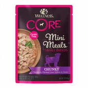 Wellness - Dog Core Mini Meals for Small Breeds 85g Chunky Chicken & Chicken Liver Entree in Gravy
