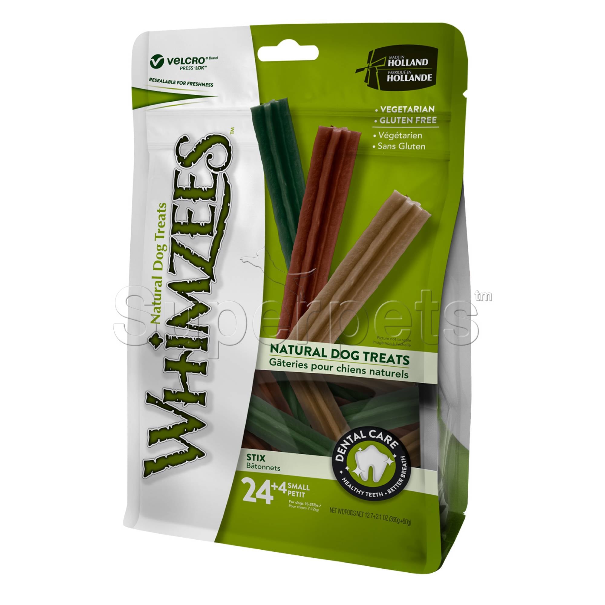 Whimzees Natural Dental Dog Treats - Stix - S - 28pcs (WHZ316)
