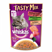 Whiskas - Pouch Tasty Mix Seafood Cocktail with Wakame Seaweed in Gravy 70g