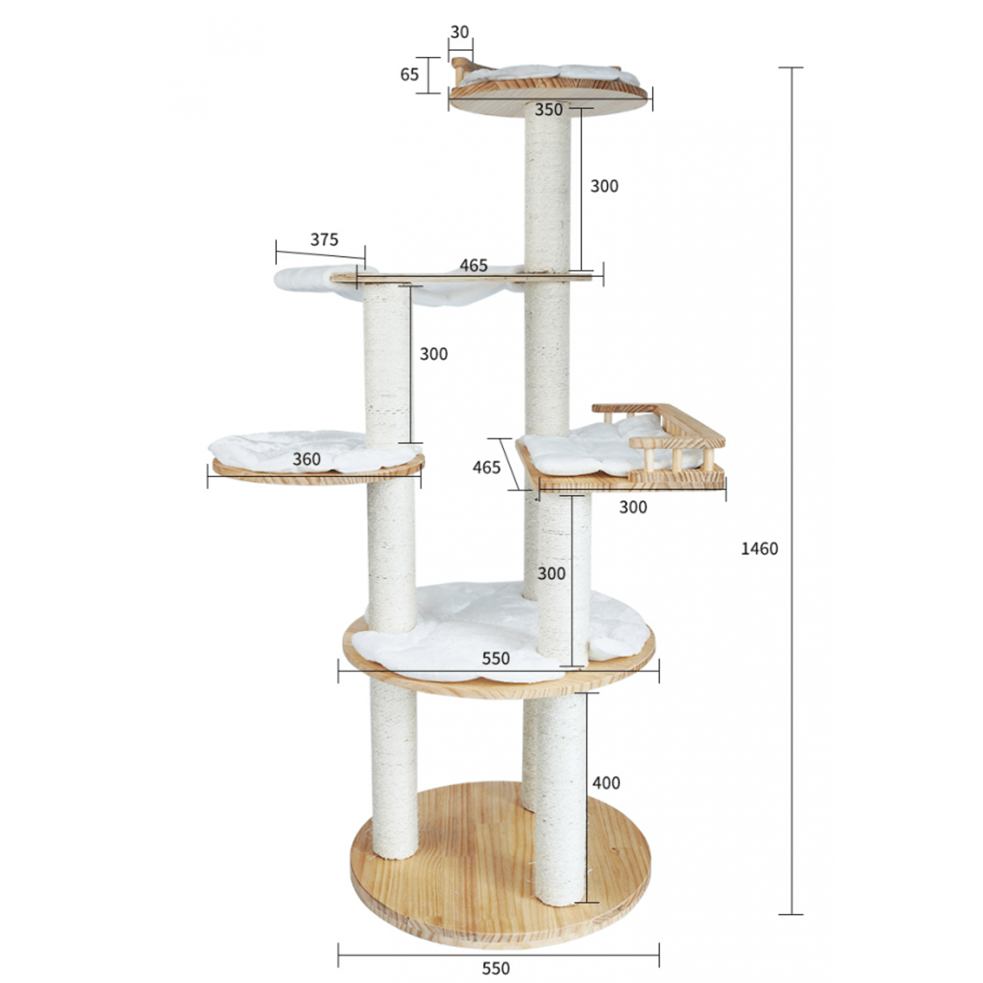 Minimax - BI002 - Cat Tree 55x55x145cm