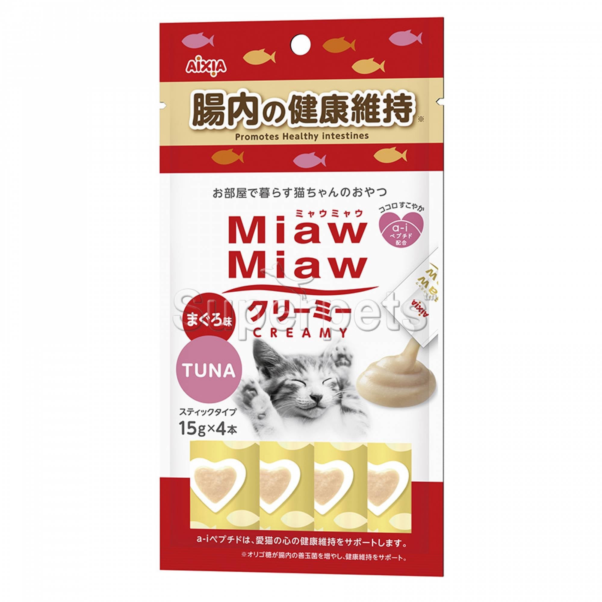 Aixia Miaw Miaw Creamy - Healthy Intestines 15g x 4pcsSuperpets Trading