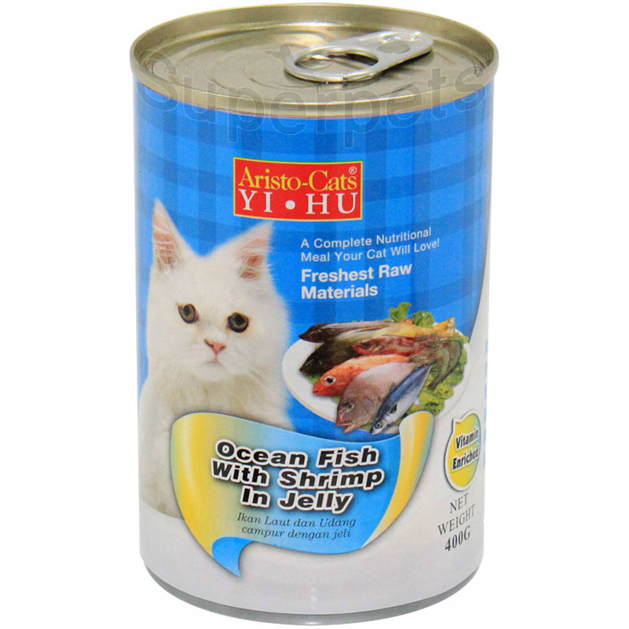Aristo-Cats - Ocean Fish with Shrimp in Jelly 400g x 24pcs (1 carton) (*Donation*)Superpets Trading