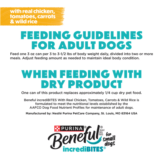 Beneful Small Breed High Protein Wet Dog Food, With Gravy, IncrediBites With Real Chicken 85g x3DogsSuperpets Trading