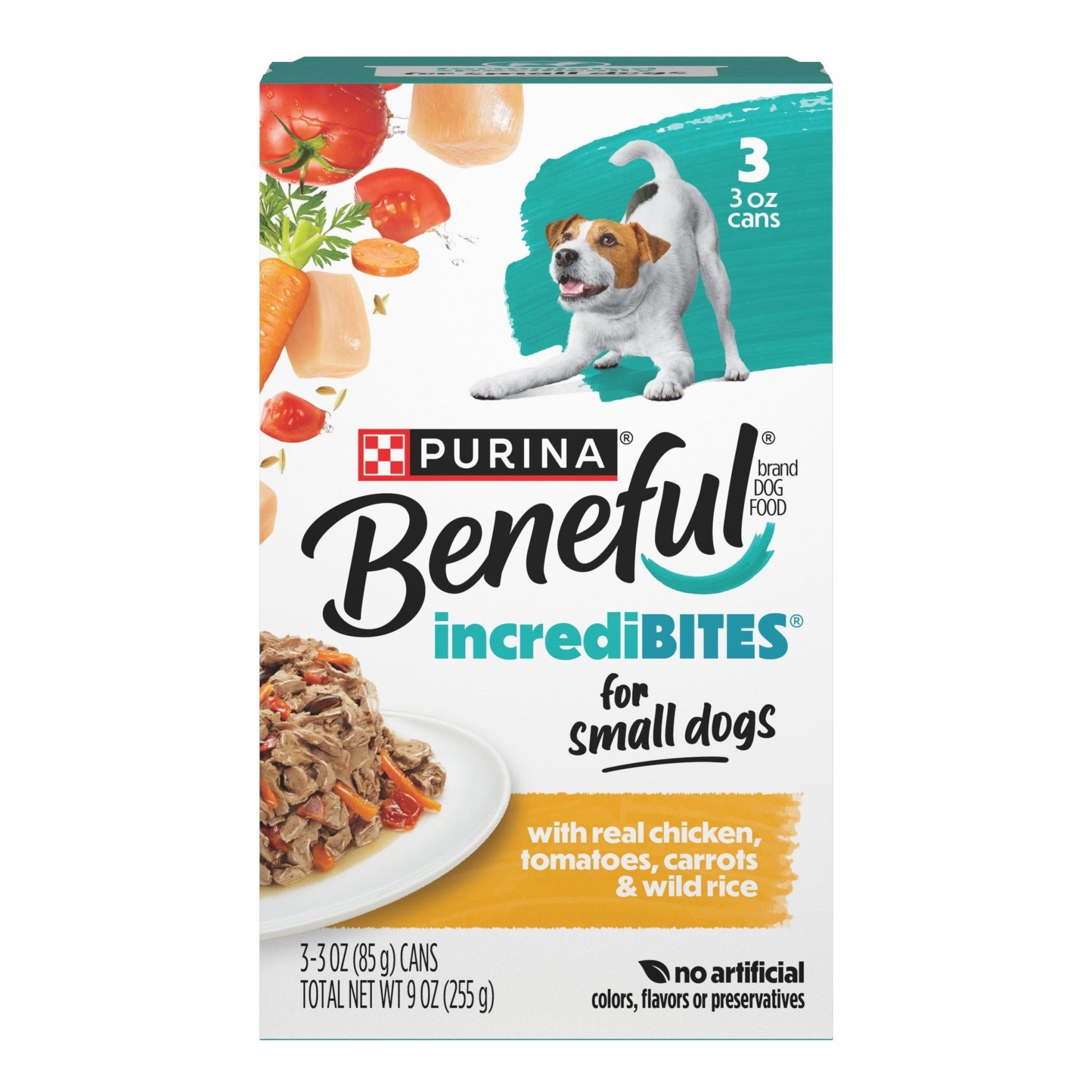 Beneful Small Breed High Protein Wet Dog Food, With Gravy, IncrediBites With Real Chicken 85g x3DogsSuperpets Trading