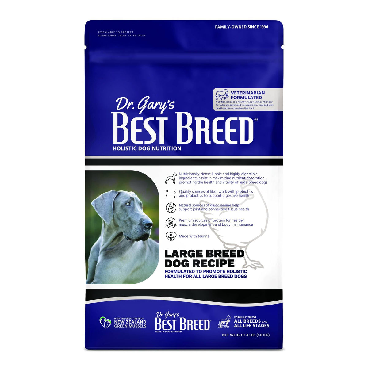 Best Breed - Adult Dog - Large Breed Dog Diet 4lbsSuperpets Trading