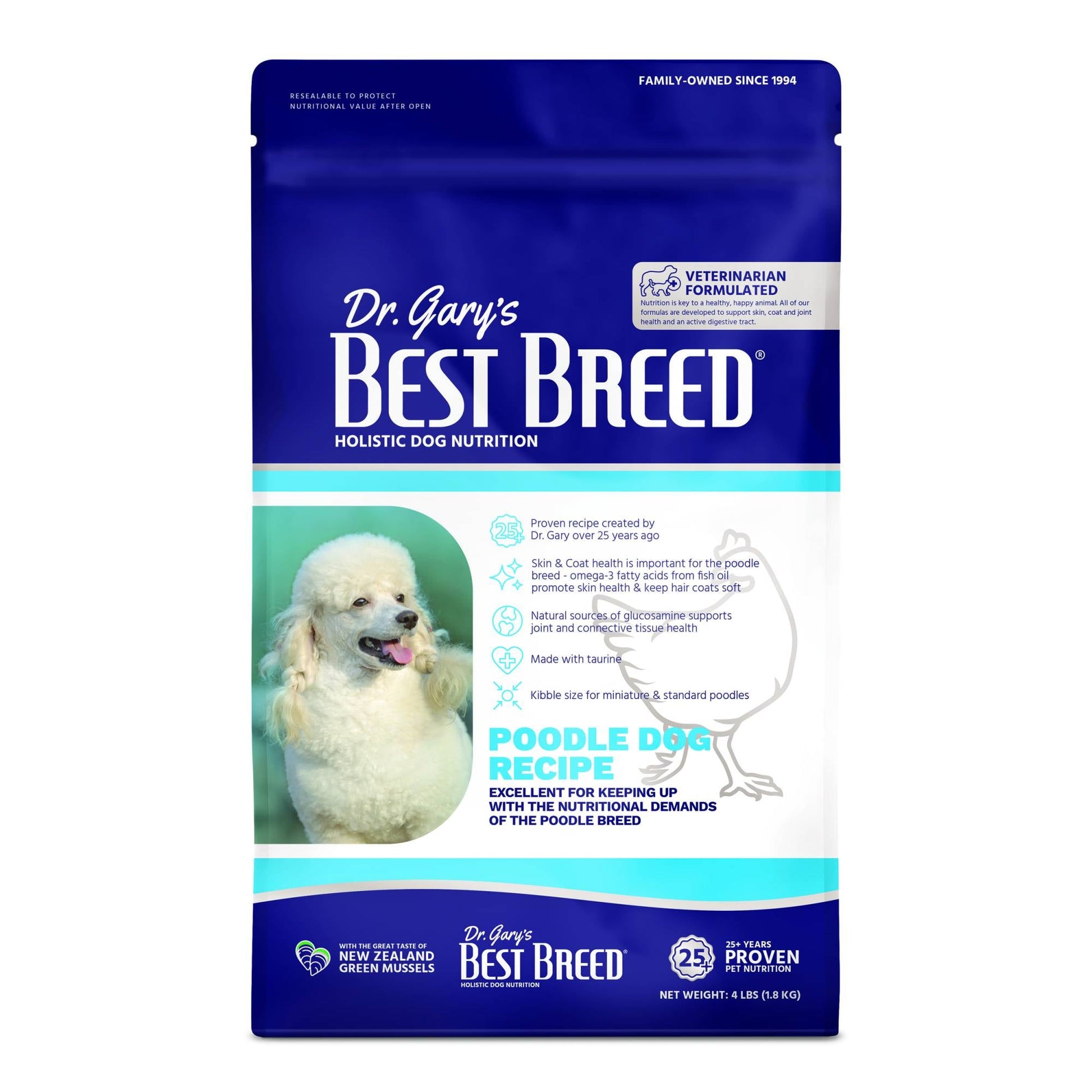 Best Breed - Adult Dog - Poodle Diet 4lbsDogsSuperpets Trading