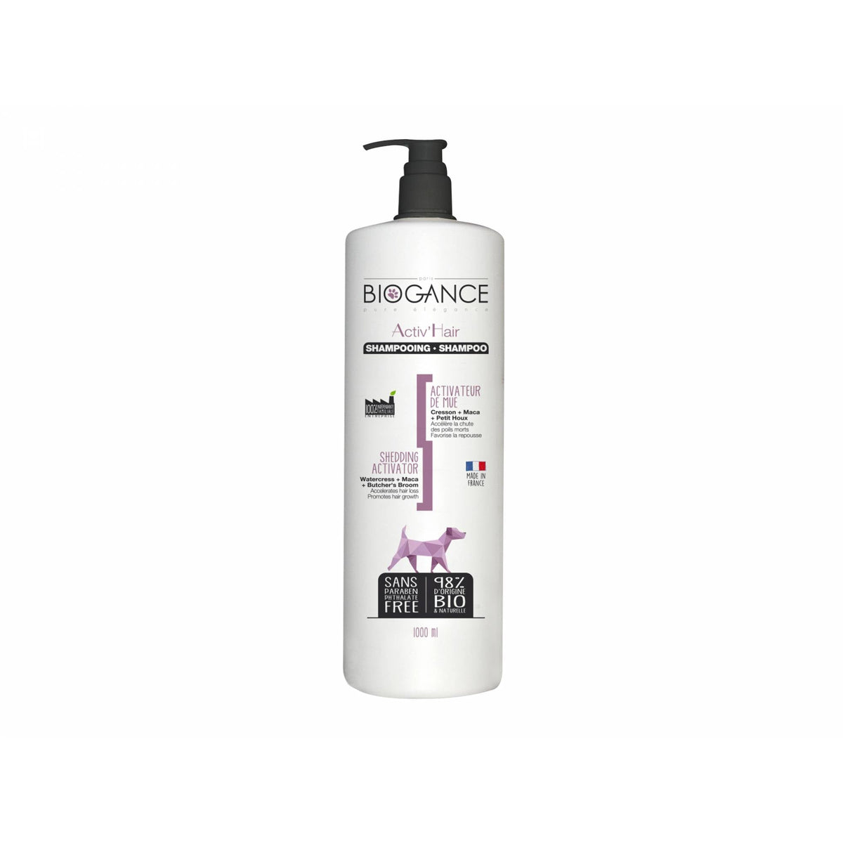 Biogance - For Dog - Activ Hair Shampoo 1L (De-shedding)Superpets Trading