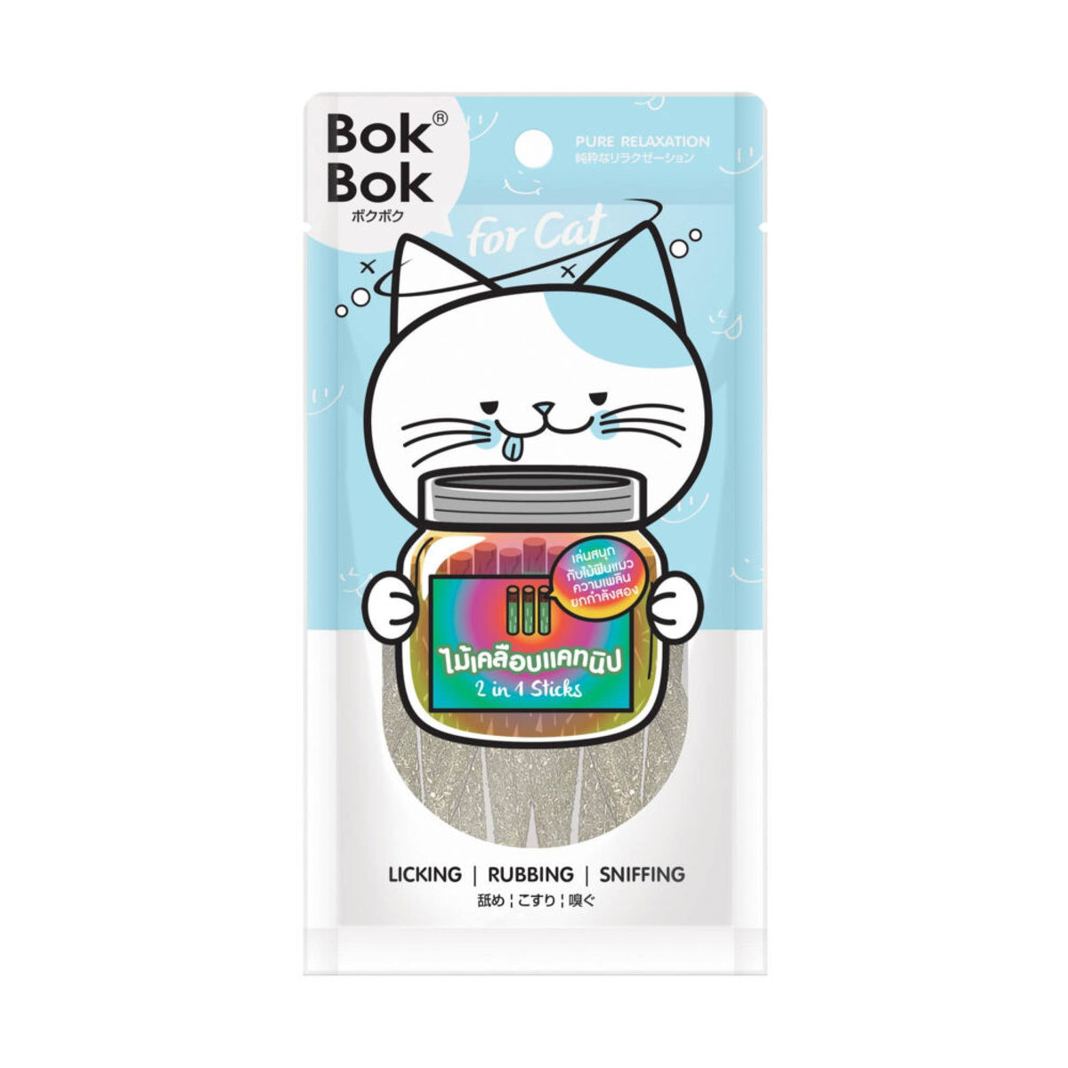 BokBok 2 in 1 Catnip/Matatabi 6pcsSuperpets Trading