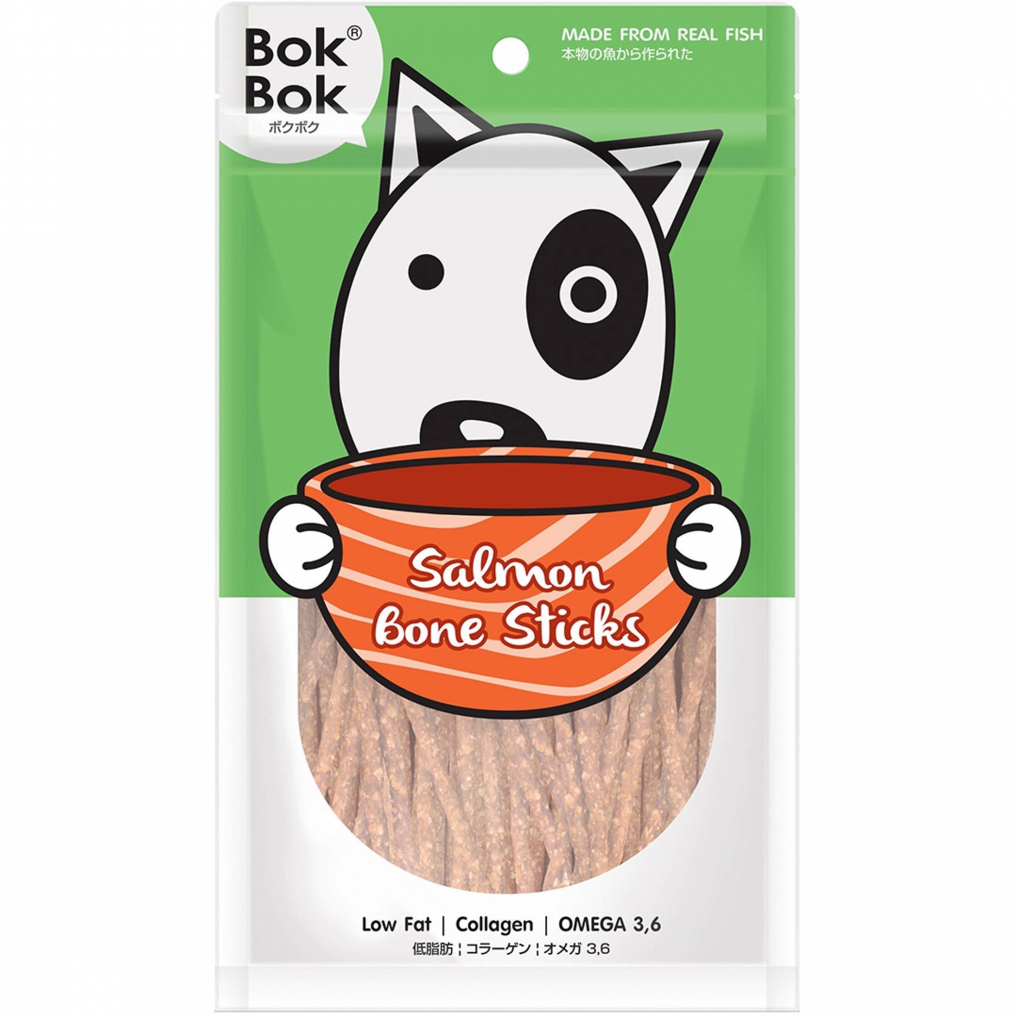 BokBok Salmon Bone Sticks 50gDogsSuperpets Trading