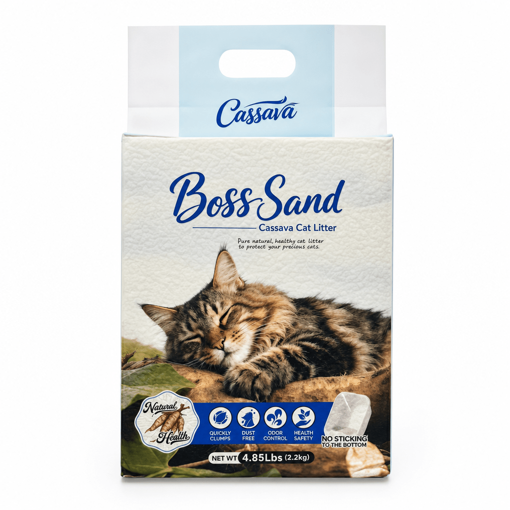 Boss Sand Cassava Cat litter - No More Sticking to the boxCatsSuperpets Trading