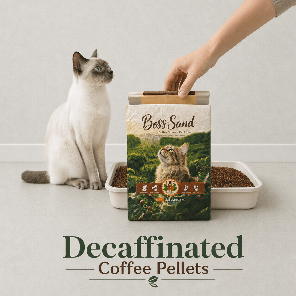 Boss Sand Coffee Cat litter - Caffeine Free 2.5kgCatsSuperpets Trading