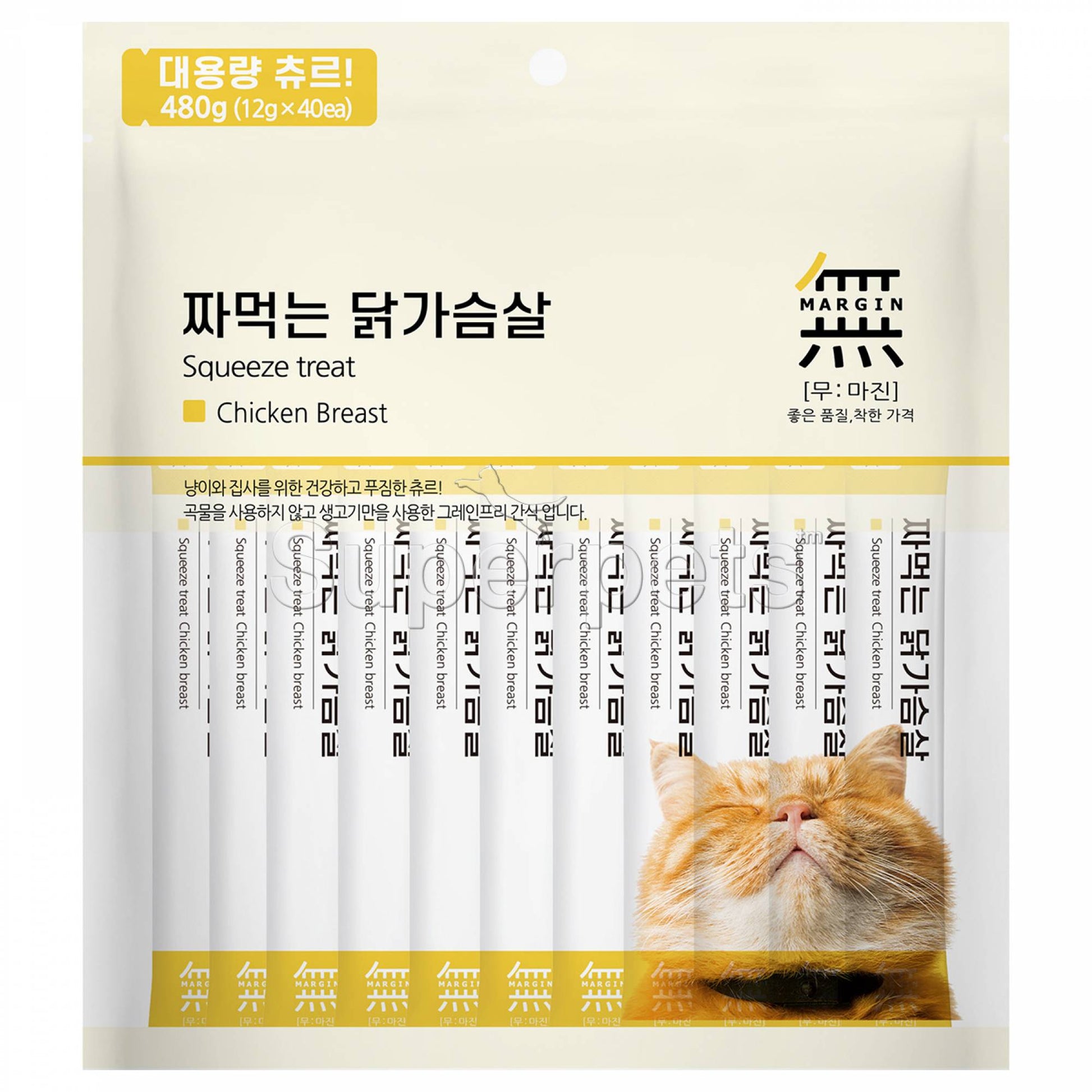 Bow Wow - 4008 Mumargin Squeeze Treat Chicken Breast 12gx40pcs (480g)Superpets Trading